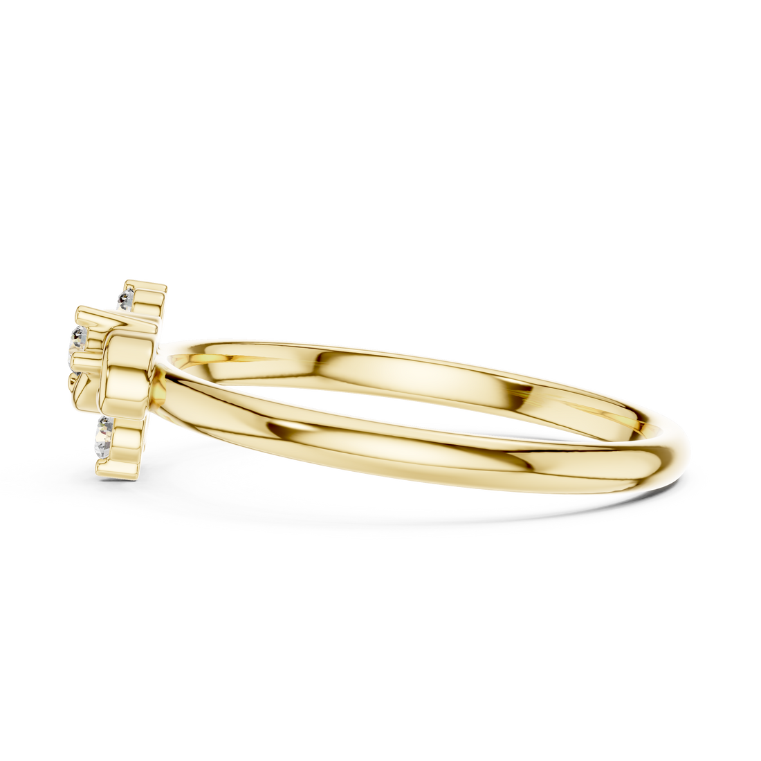 Rose Gold Floral Halo Lab-Grown Diamond Ring | IGI Certified | Kiashaa Jewellery