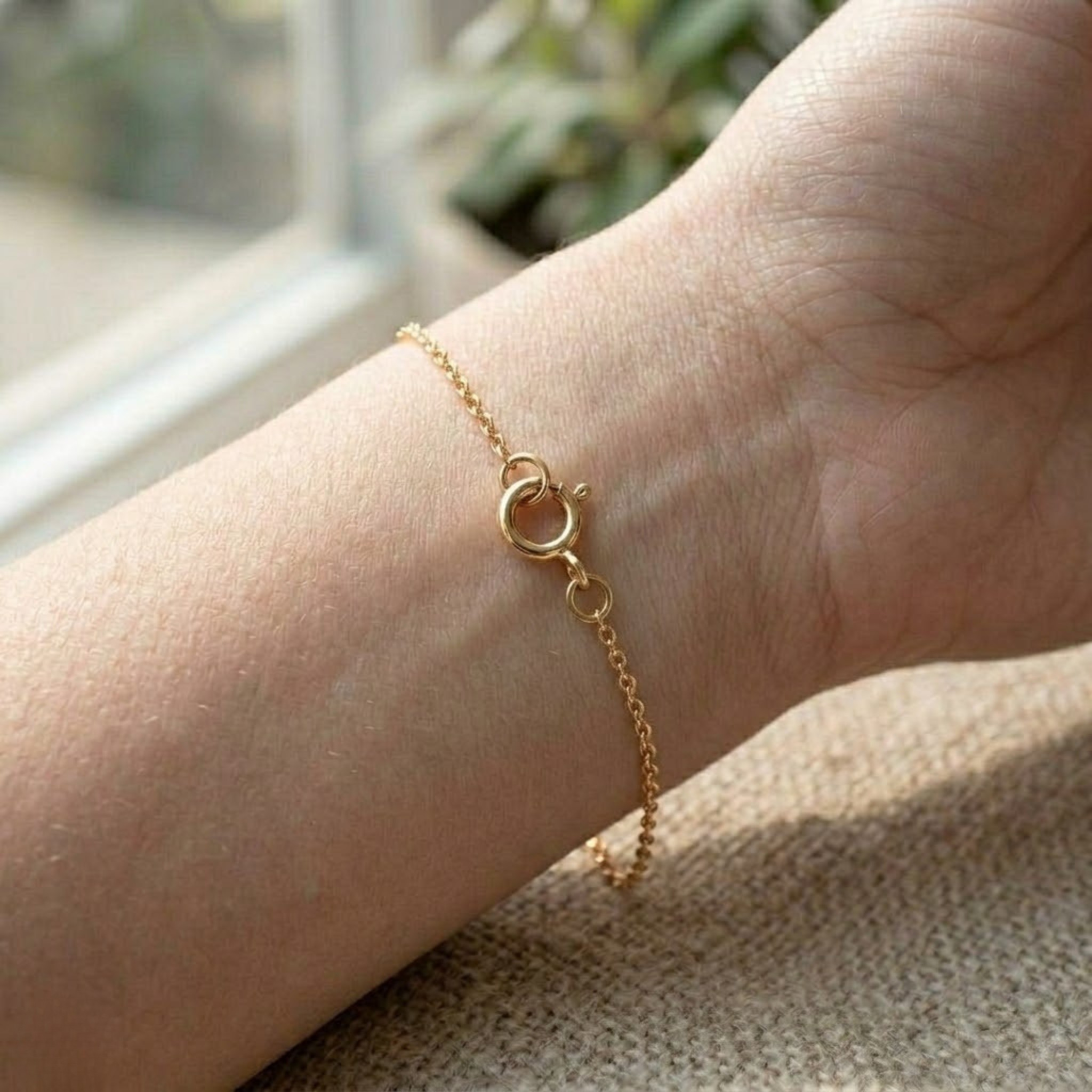Blue oval gemstone halo bracelet with lab-grown diamonds by Kiashaa Jewellery.