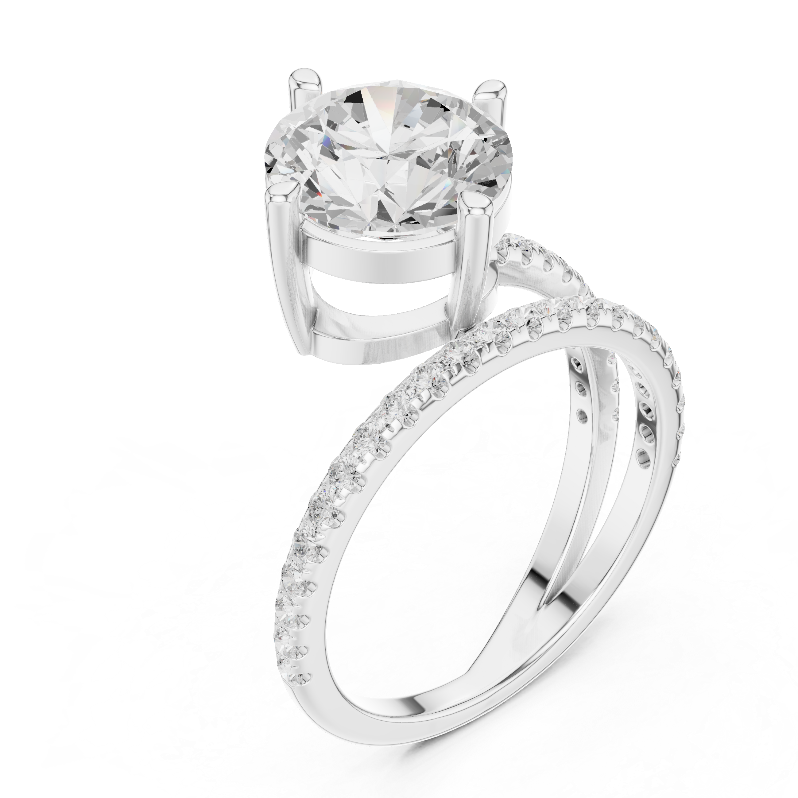 IGI Certified Lab-Grown Diamond Solitaire Engagement Ring in 14K & 18K Rose Gold | Kiashaa Jewellery