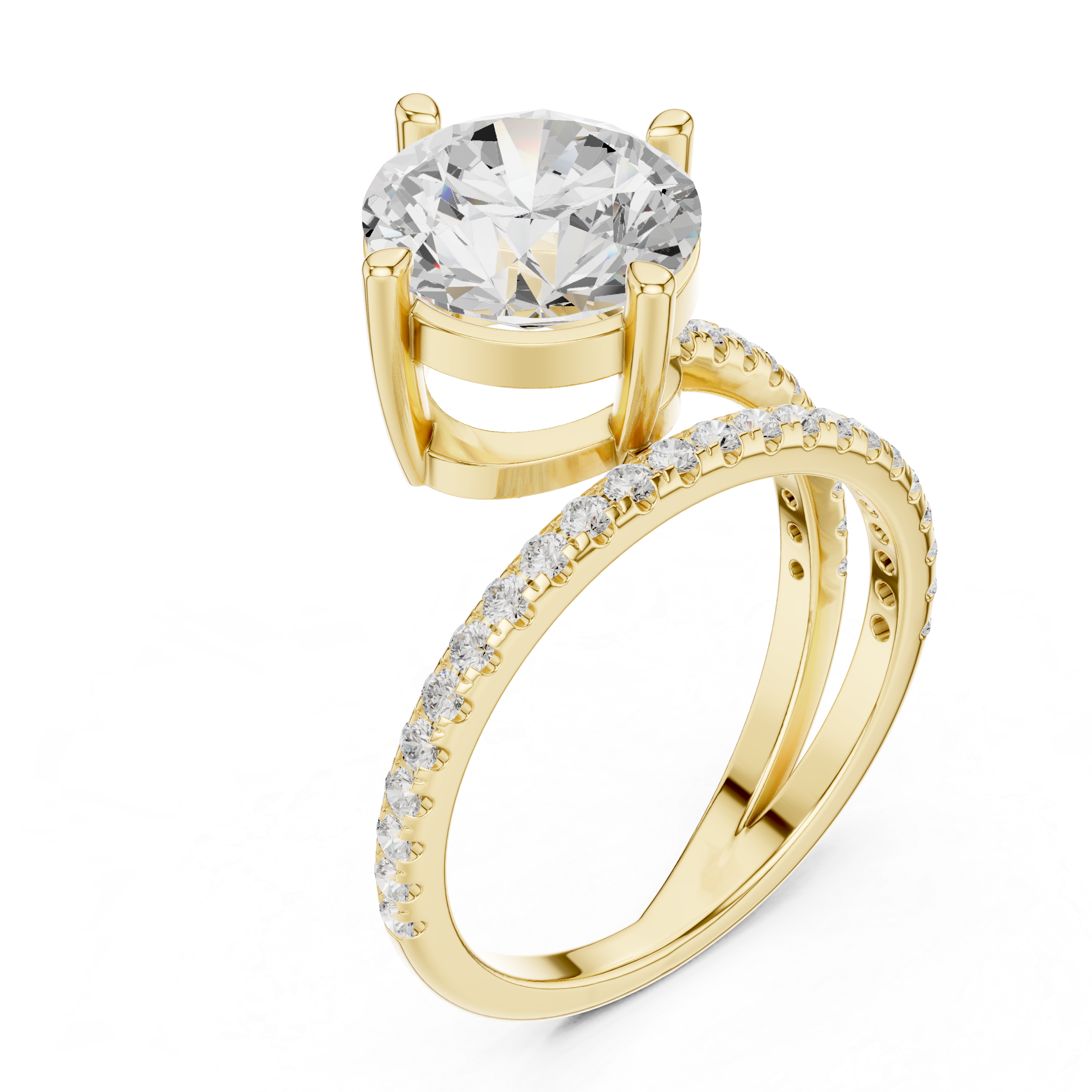 IGI Certified Lab-Grown Diamond Solitaire Engagement Ring in 14K & 18K Rose Gold | Kiashaa Jewellery