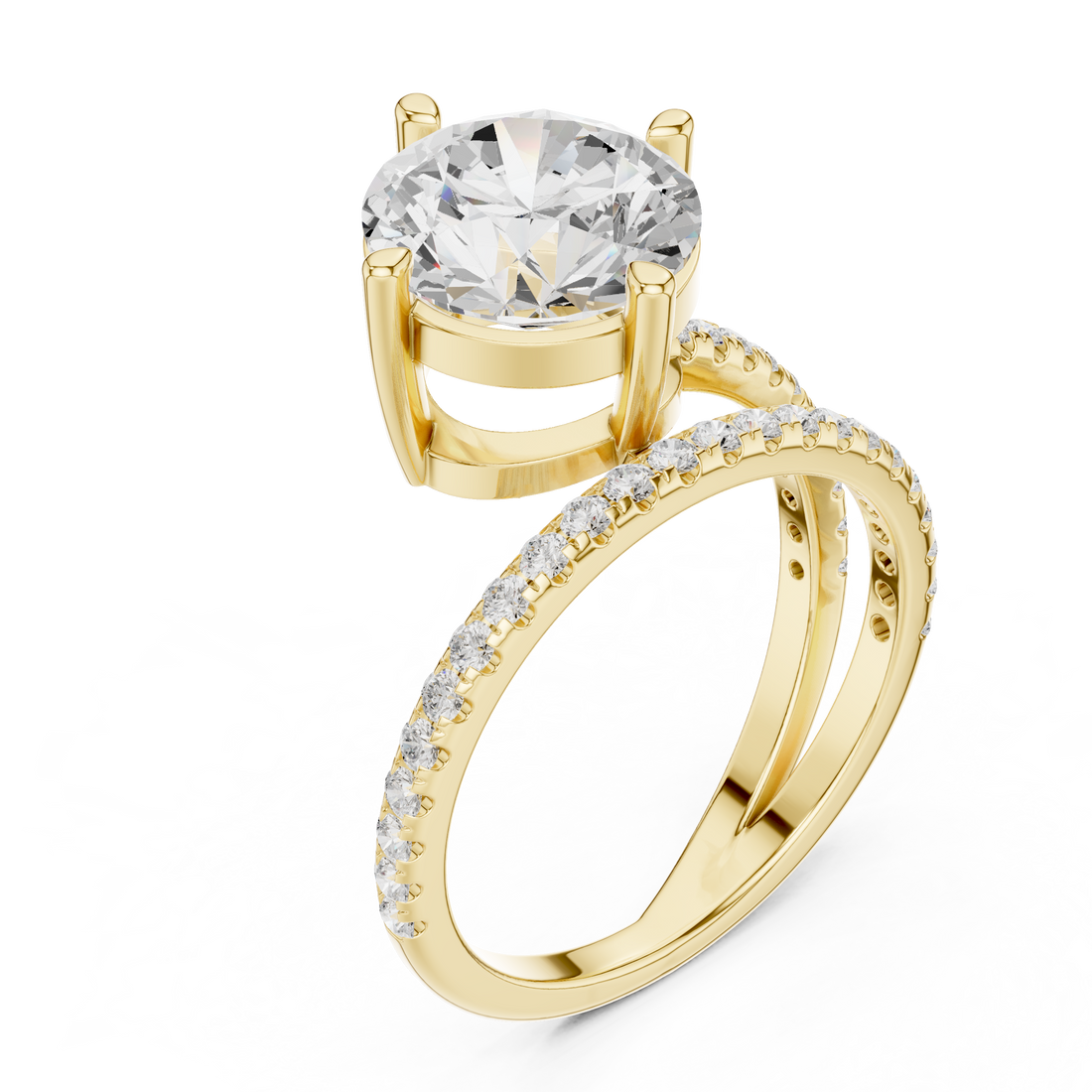 IGI Certified Lab-Grown Diamond Solitaire Engagement Ring in 14K & 18K Rose Gold | Kiashaa Jewellery