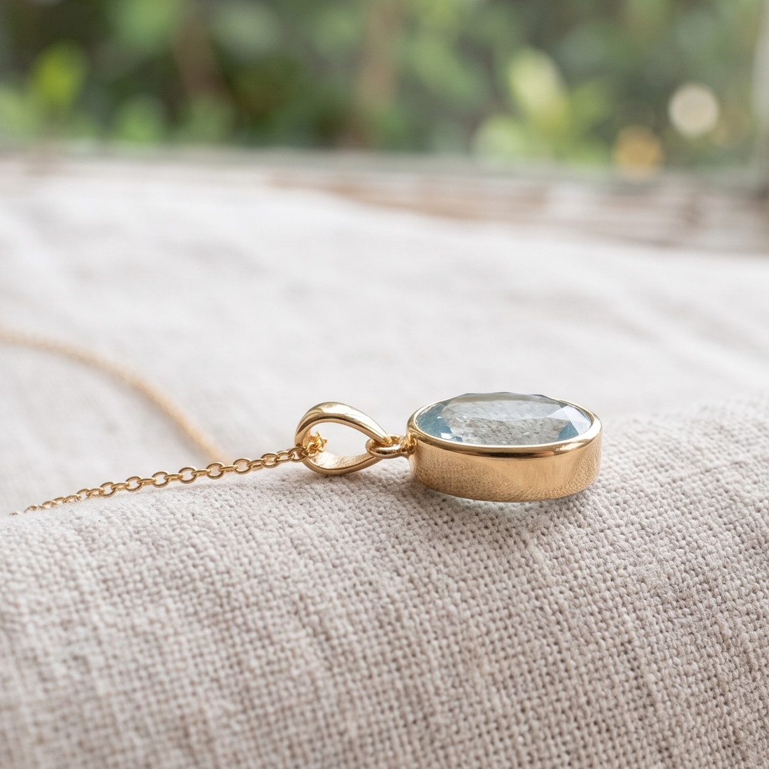 Aurelia 3.47 CT oval solitaire pendant necklace by Kiashaa Jewellery featuring a 12 × 8 mm oval center stone.