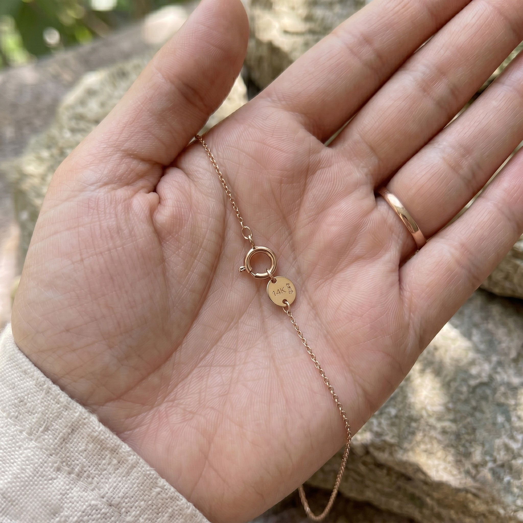 Red heart gemstone and lab-grown diamond pendant necklace by Kiashaa Jewellery in rose gold.