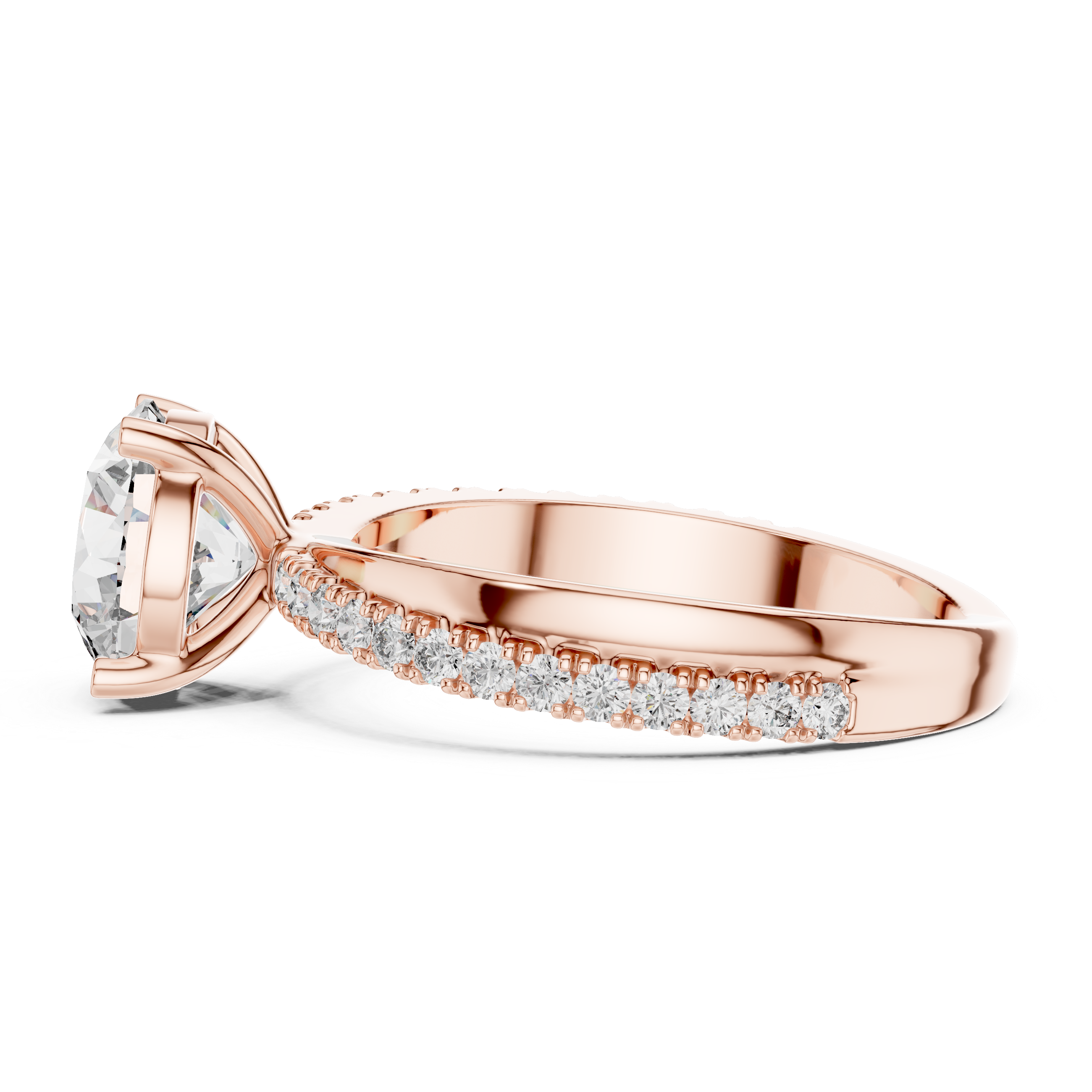 IGI Certified Lab-Grown Diamond Solitaire Engagement Ring | 14K & 18K Rose Gold | Kiashaa Jewellery