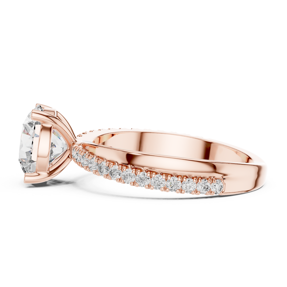 IGI Certified Lab-Grown Diamond Solitaire Engagement Ring | 14K & 18K Rose Gold | Kiashaa Jewellery