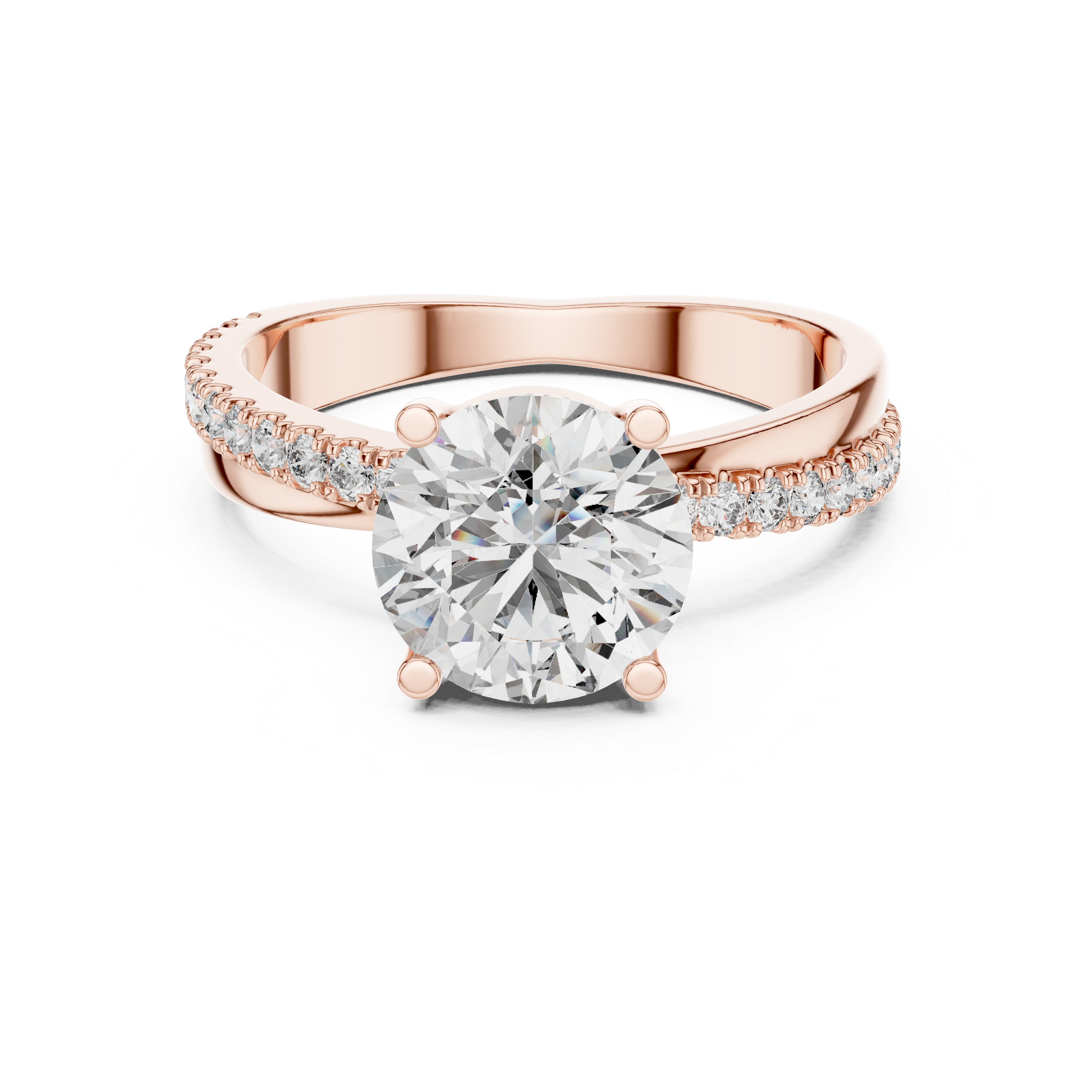 IGI Certified Lab-Grown Diamond Solitaire Engagement Ring | 14K & 18K Rose Gold | Kiashaa Jewellery