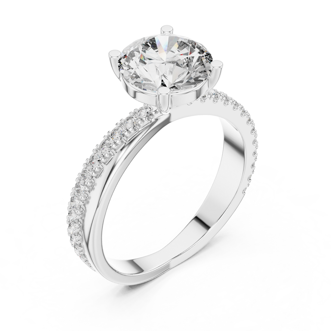 IGI Certified Lab-Grown Diamond Solitaire Engagement Ring | 14K & 18K Rose Gold | Kiashaa Jewellery
