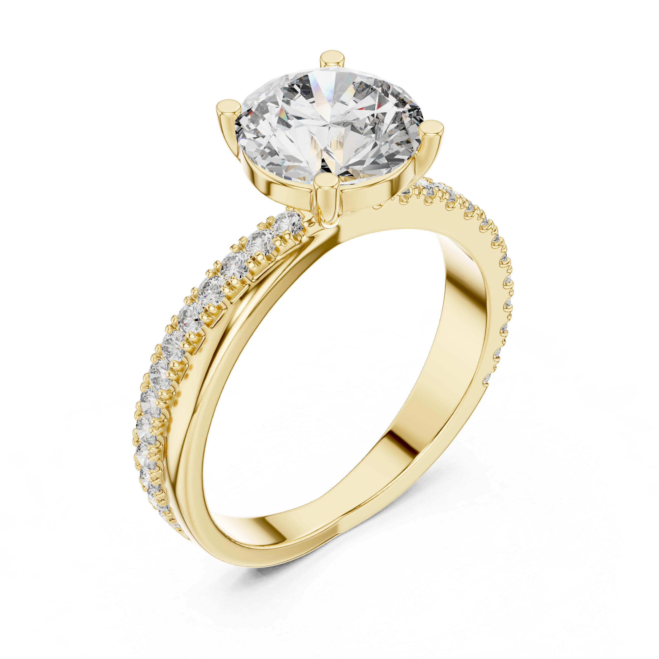 IGI Certified Lab-Grown Diamond Solitaire Engagement Ring | 14K & 18K Rose Gold | Kiashaa Jewellery