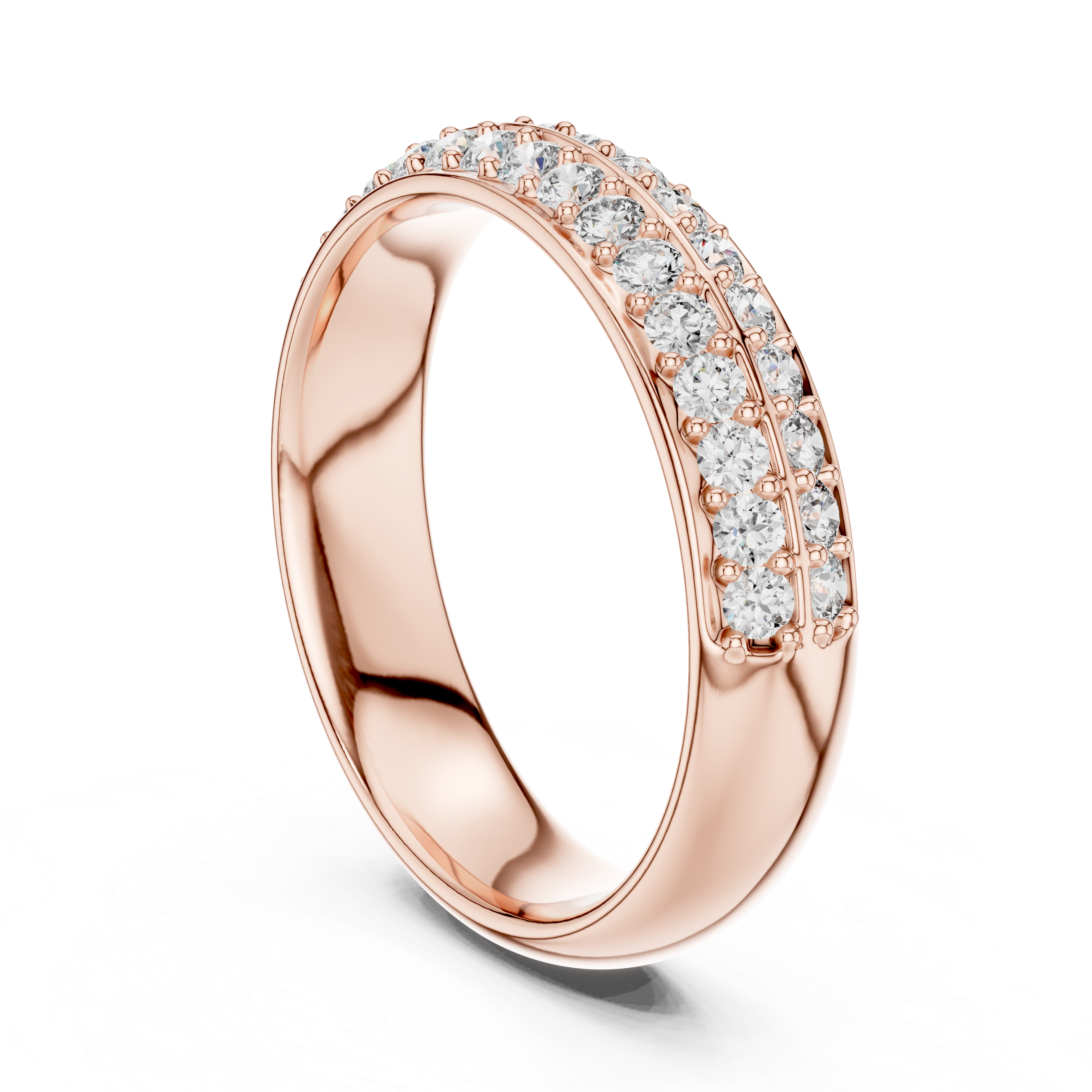 IGI Certified Lab-Grown Diamond Eternity Band | 14K & 18K Rose Gold | Kiashaa Jewellery