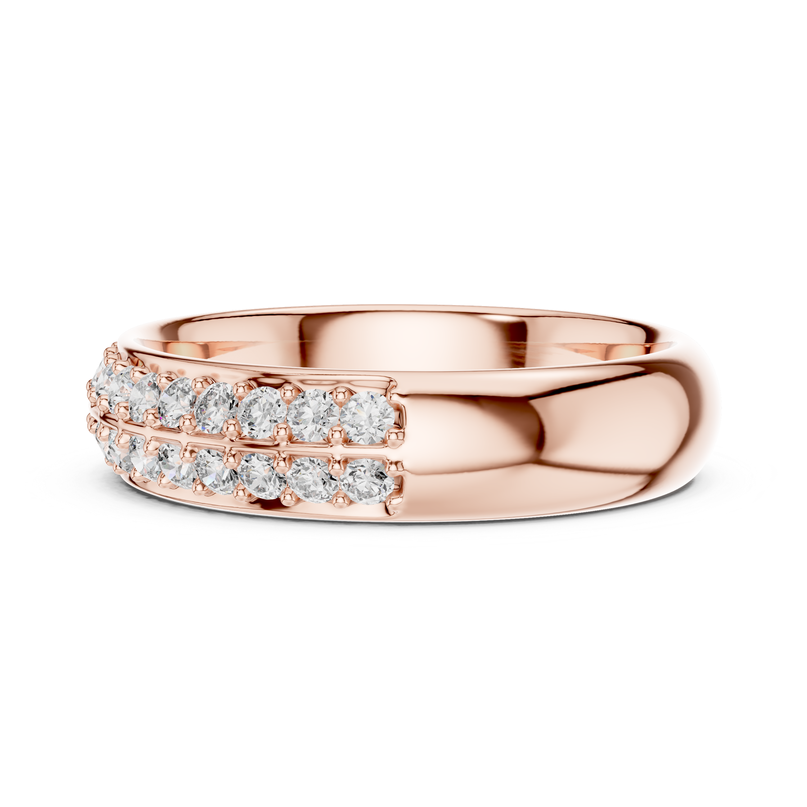 IGI Certified Lab-Grown Diamond Eternity Band | 14K & 18K Rose Gold | Kiashaa Jewellery