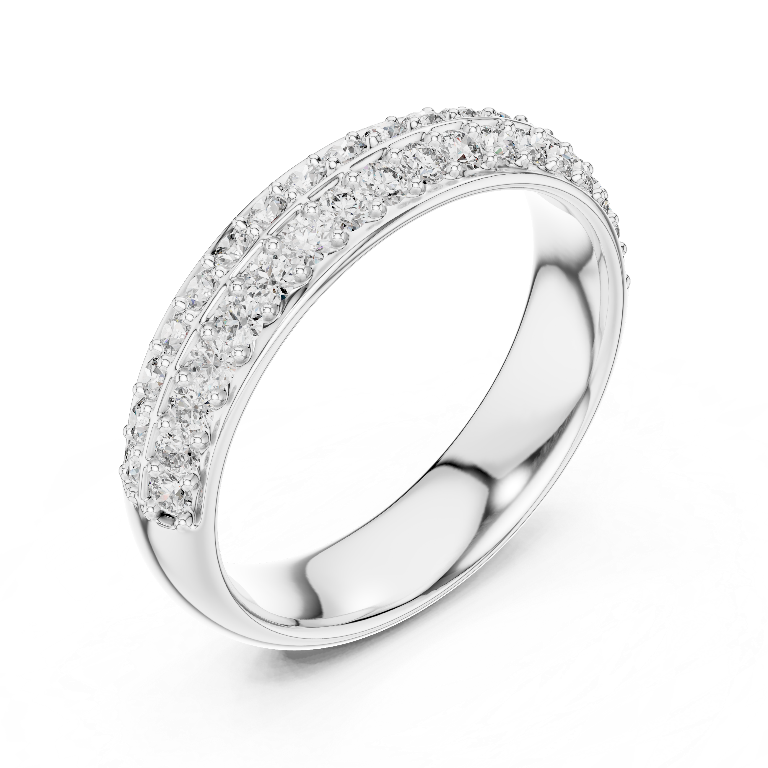 IGI Certified Lab-Grown Diamond Eternity Band | 14K & 18K Rose Gold | Kiashaa Jewellery