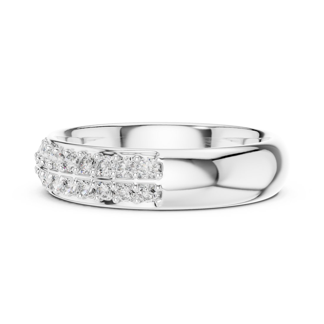 IGI Certified Lab-Grown Diamond Eternity Band | 14K & 18K Rose Gold | Kiashaa Jewellery