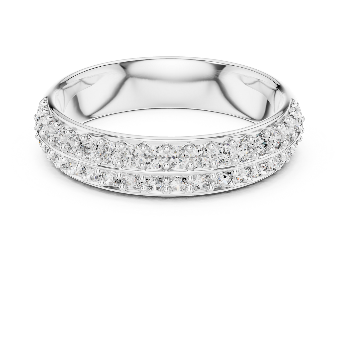 IGI Certified Lab-Grown Diamond Eternity Band | 14K & 18K Rose Gold | Kiashaa Jewellery
