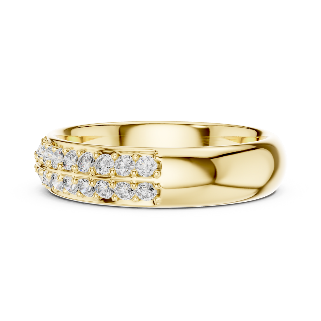 IGI Certified Lab-Grown Diamond Eternity Band | 14K & 18K Rose Gold | Kiashaa Jewellery