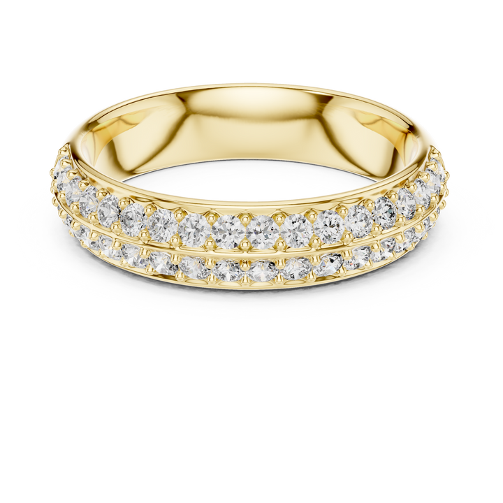 IGI Certified Lab-Grown Diamond Eternity Band | 14K & 18K Rose Gold | Kiashaa Jewellery