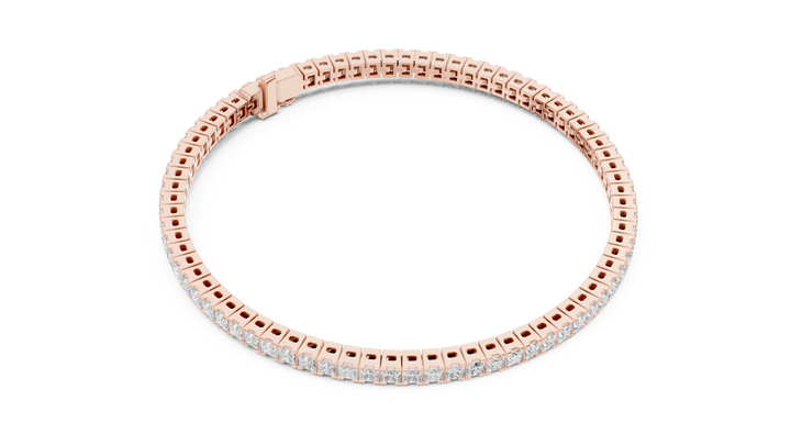 Classic Lab-Grown Diamond Tennis Bracelet in 14K/18K Gold – Kiashaa Jewellery