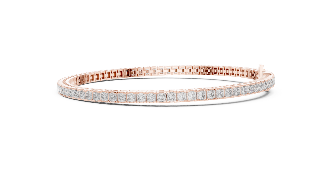 Classic Lab-Grown Diamond Tennis Bracelet in 14K/18K Gold – Kiashaa Jewellery