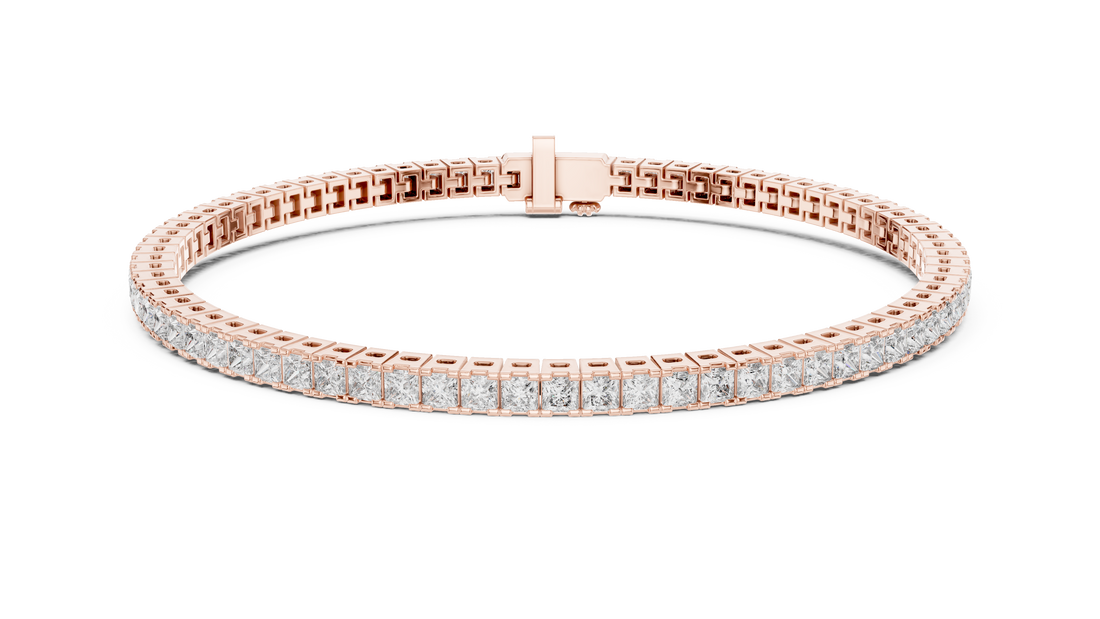 Classic Lab-Grown Diamond Tennis Bracelet in 14K/18K Gold – Kiashaa Jewellery
