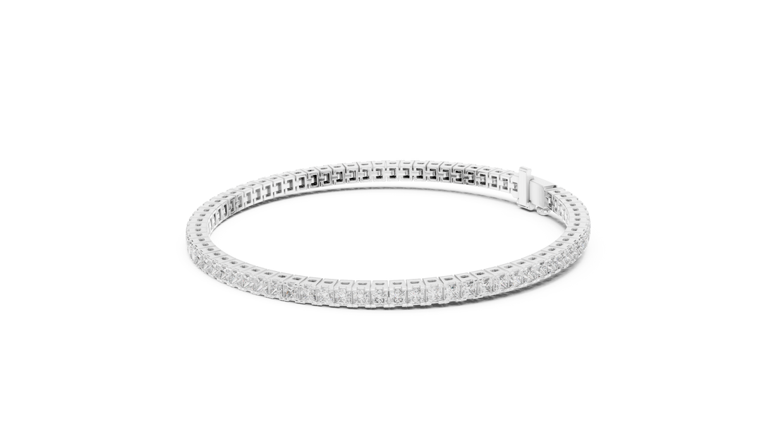 Classic Lab-Grown Diamond Tennis Bracelet in 14K/18K Gold – Kiashaa Jewellery