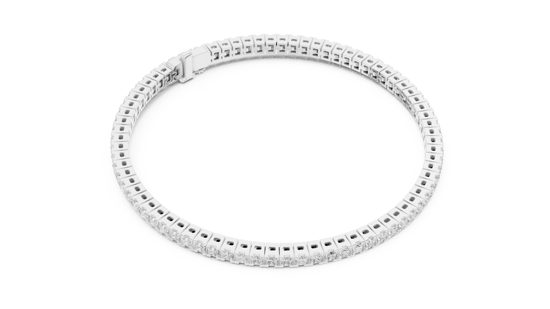 Classic Lab-Grown Diamond Tennis Bracelet in 14K/18K Gold – Kiashaa Jewellery