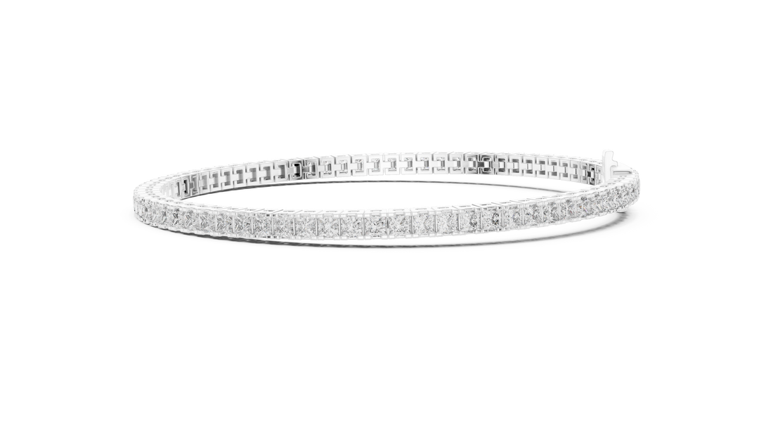 Classic Lab-Grown Diamond Tennis Bracelet in 14K/18K Gold – Kiashaa Jewellery