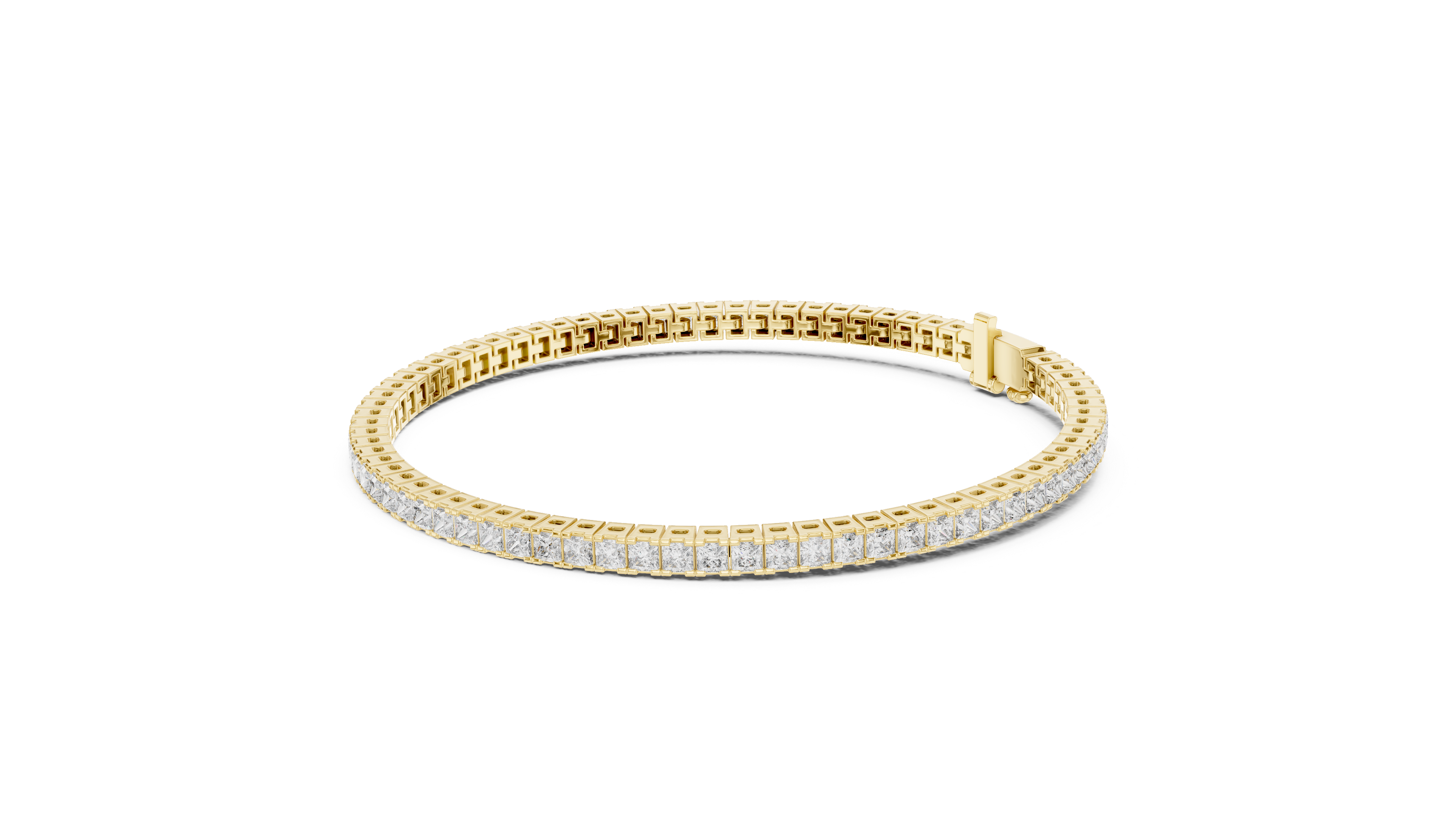 Classic Lab-Grown Diamond Tennis Bracelet in 14K/18K Gold – Kiashaa Jewellery