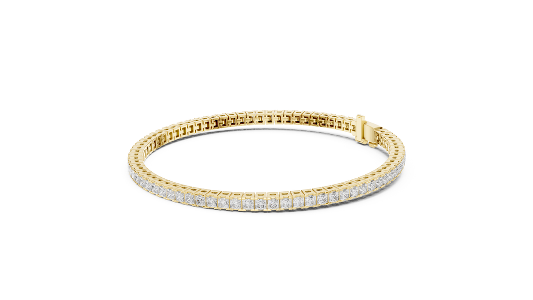 Classic Lab-Grown Diamond Tennis Bracelet in 14K/18K Gold – Kiashaa Jewellery