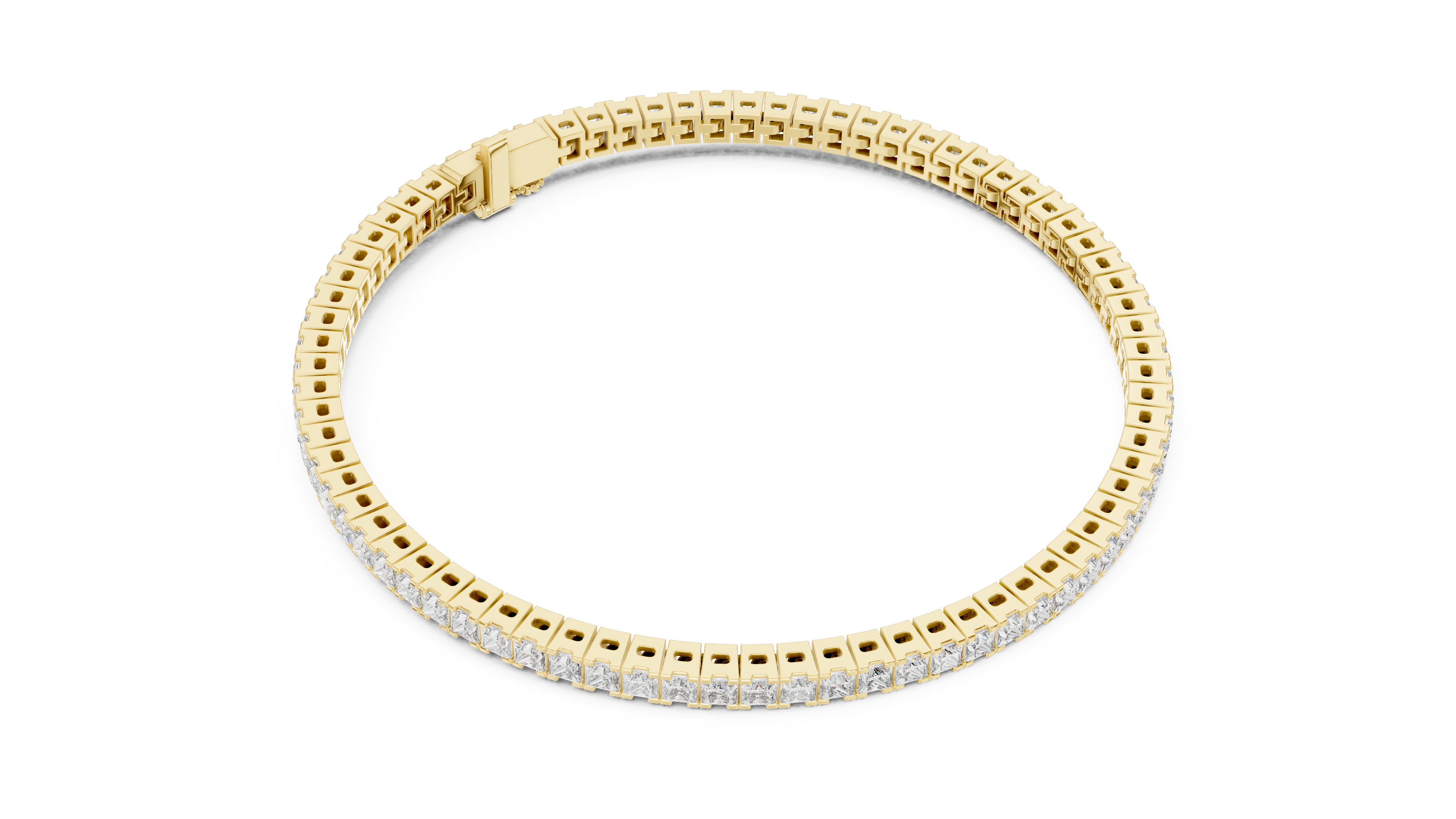 Classic Lab-Grown Diamond Tennis Bracelet in 14K/18K Gold – Kiashaa Jewellery