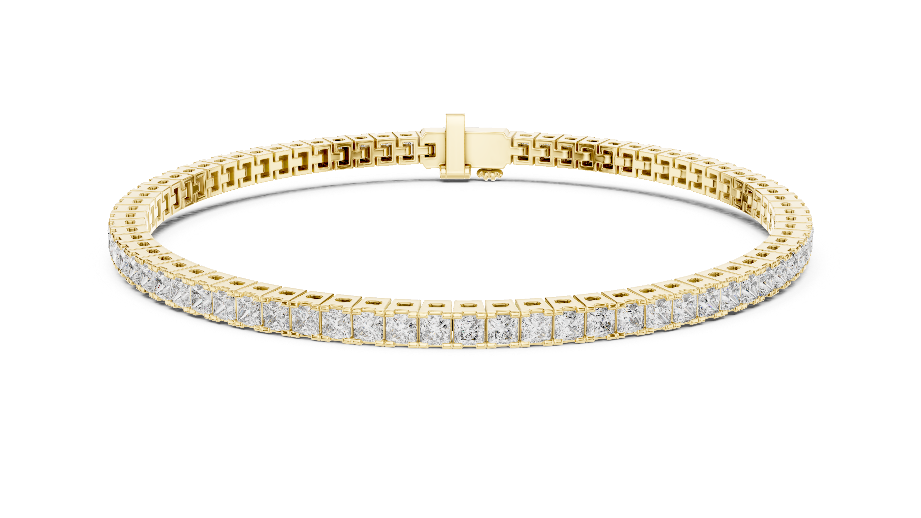 Classic Lab-Grown Diamond Tennis Bracelet in 14K/18K Gold – Kiashaa Jewellery