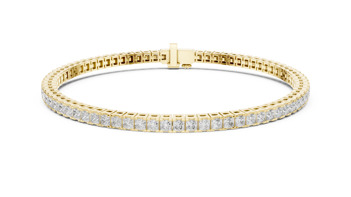 Classic Lab-Grown Diamond Tennis Bracelet in 14K/18K Gold – Kiashaa Jewellery