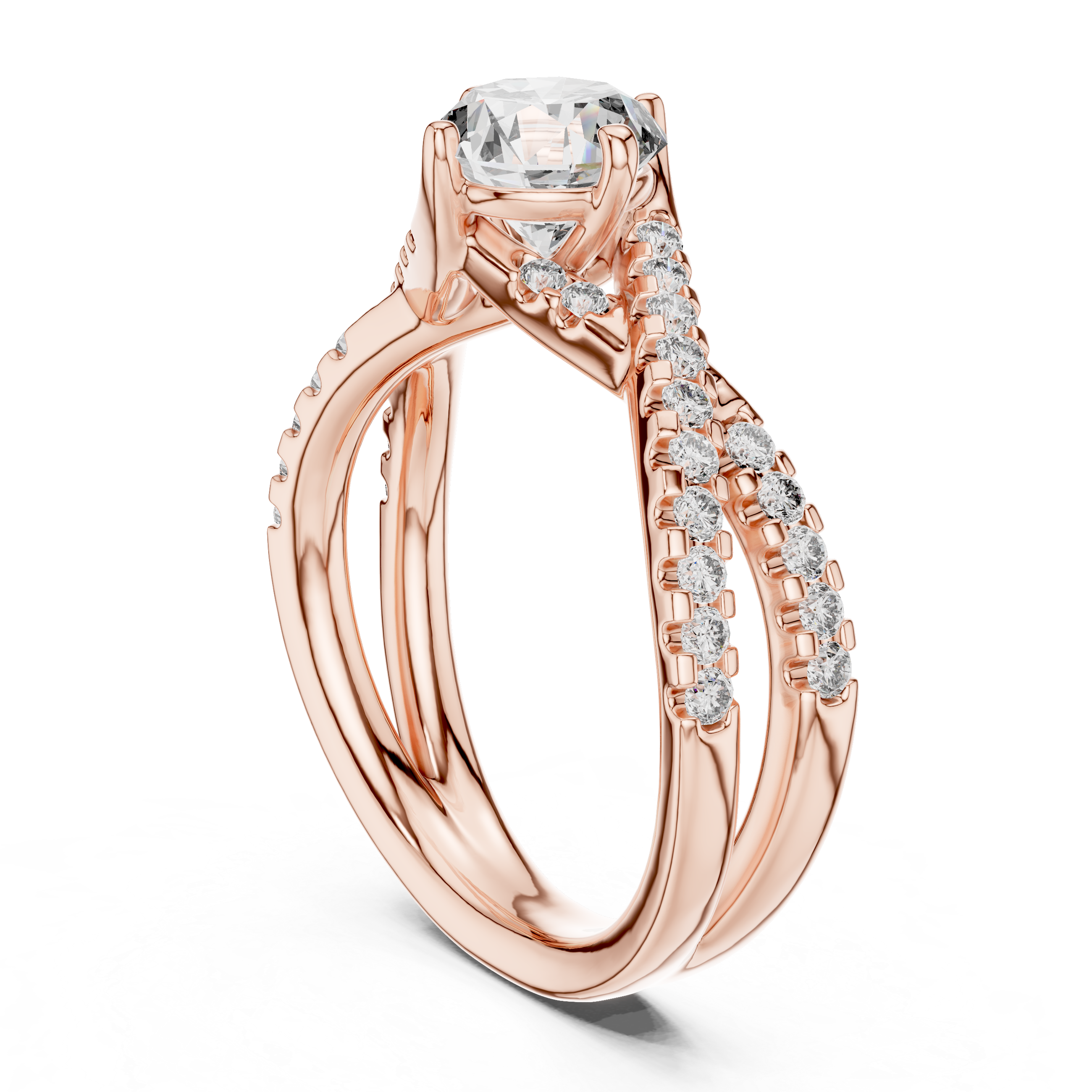 IGI Certified Lab-Grown Diamond Solitaire Ring | 14K & 18K Rose Gold | Kiashaa Jewellery