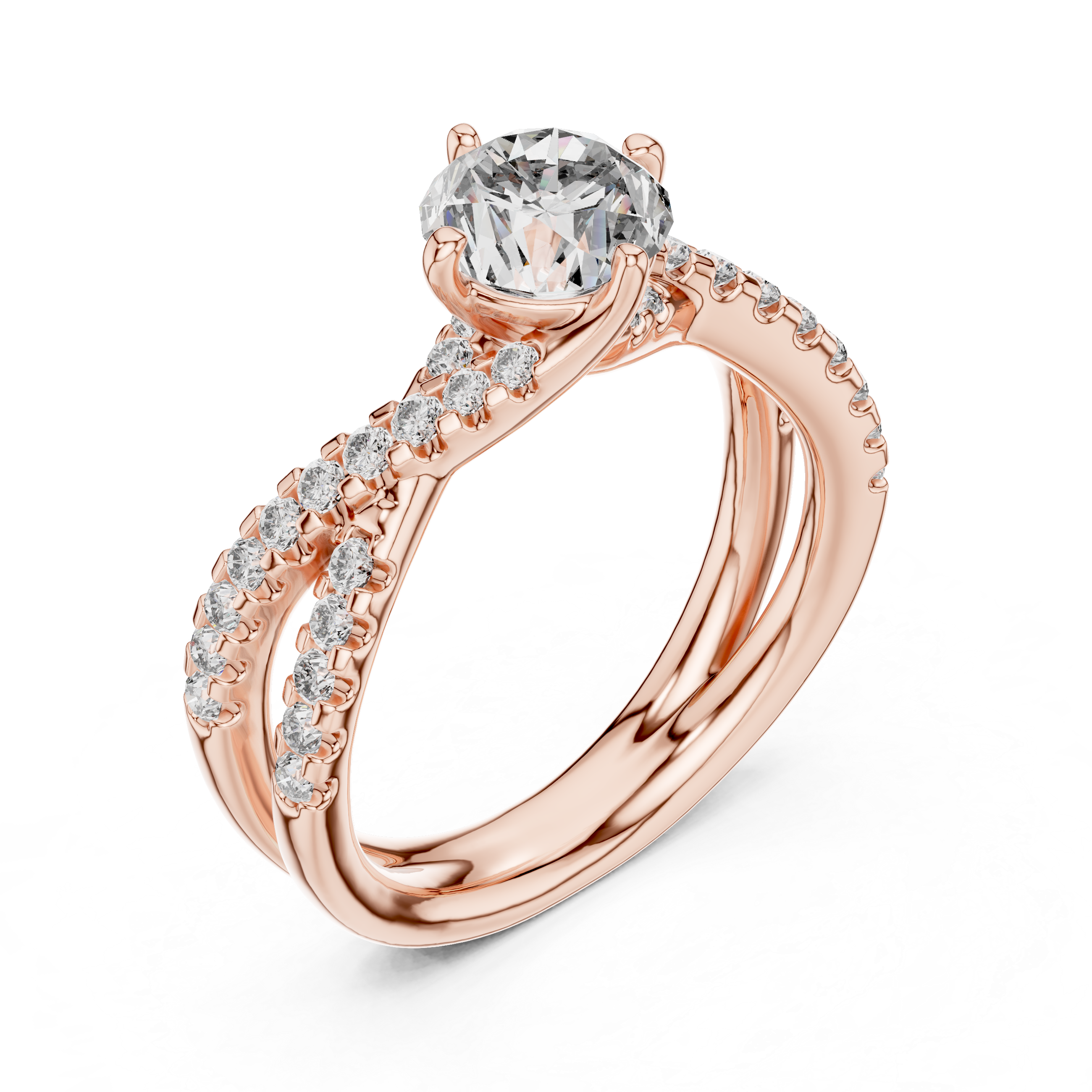 IGI Certified Lab-Grown Diamond Solitaire Ring | 14K & 18K Rose Gold | Kiashaa Jewellery
