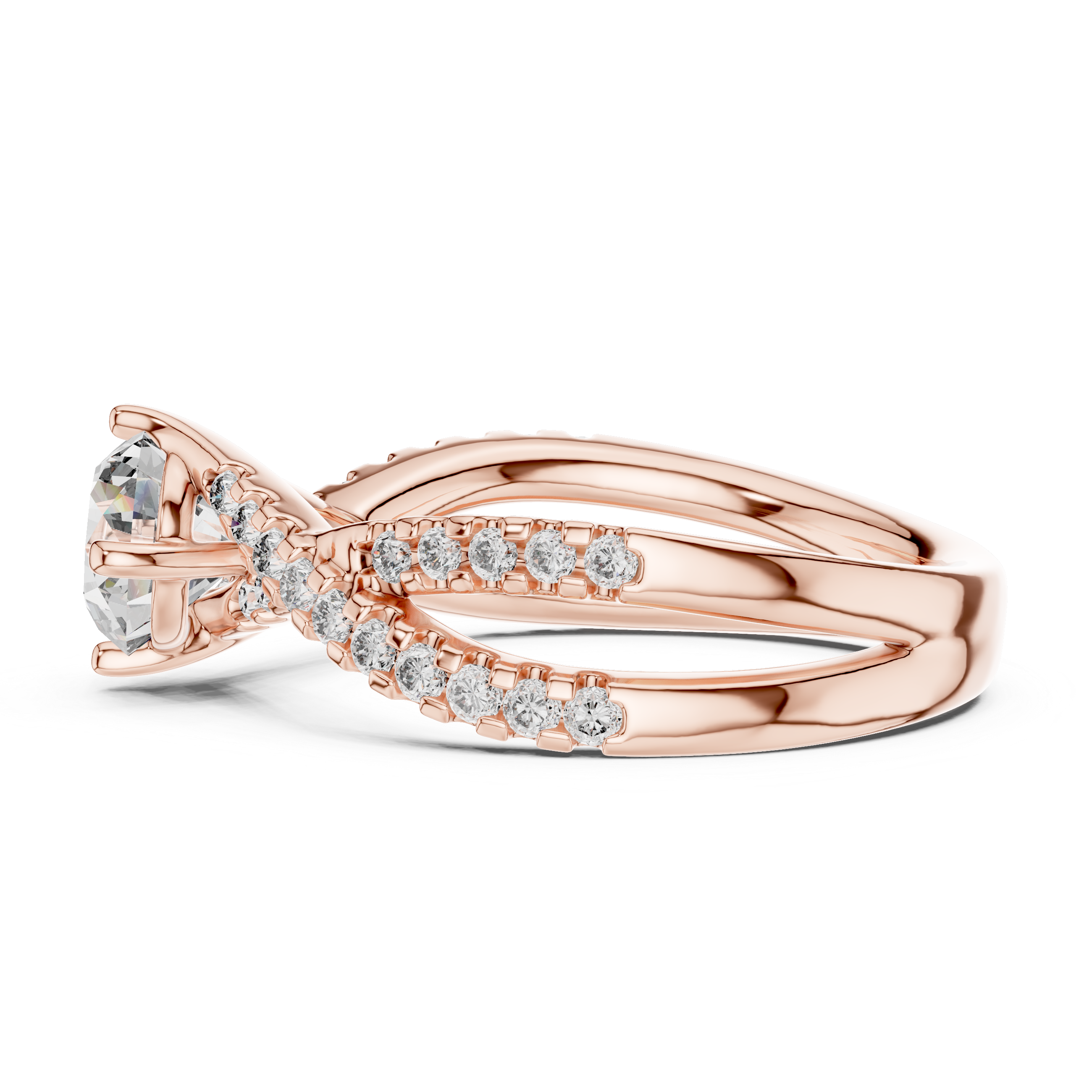 IGI Certified Lab-Grown Diamond Solitaire Ring | 14K & 18K Rose Gold | Kiashaa Jewellery