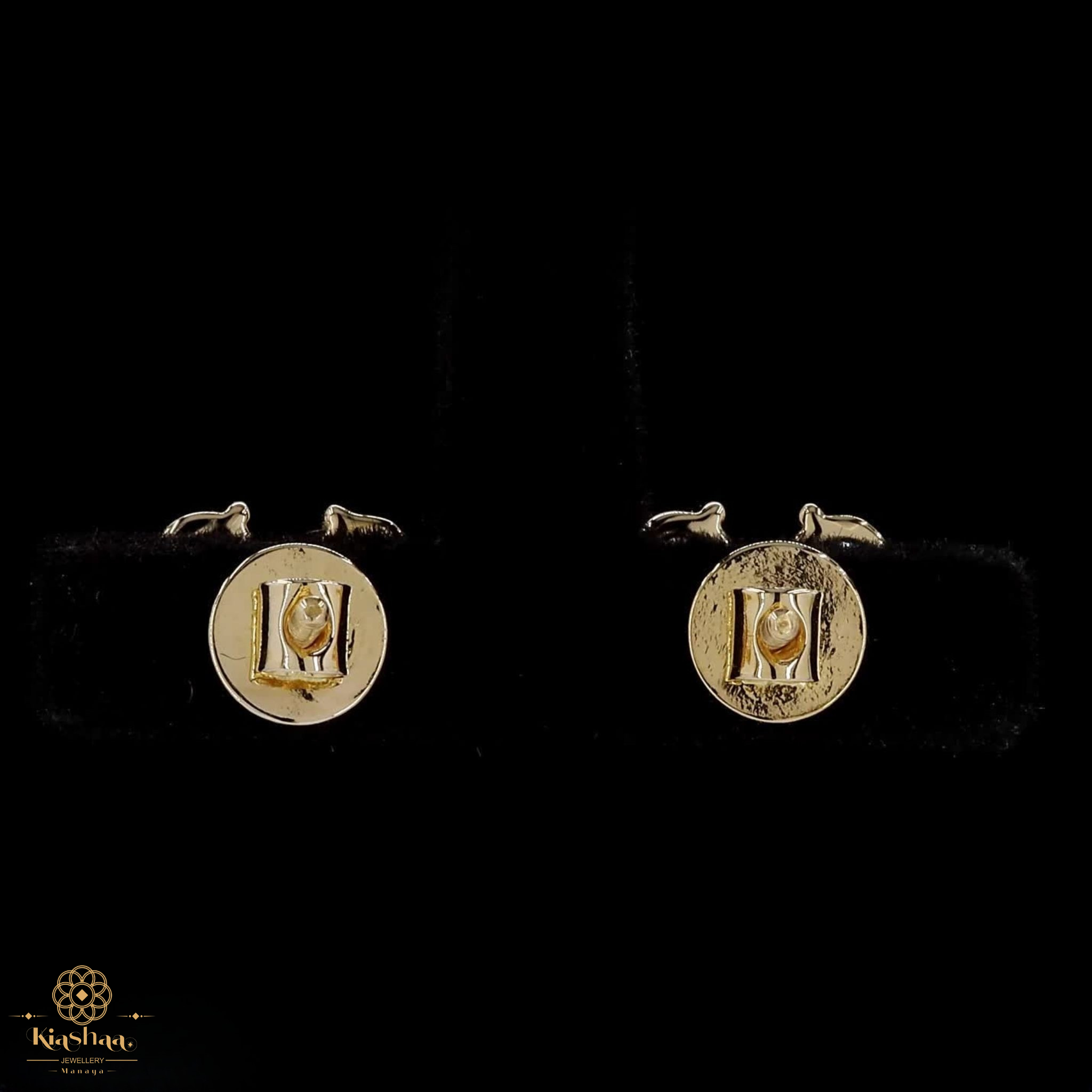 Double Pear Diamond Heart Stud Earrings in 9K, 14K & 18K Gold