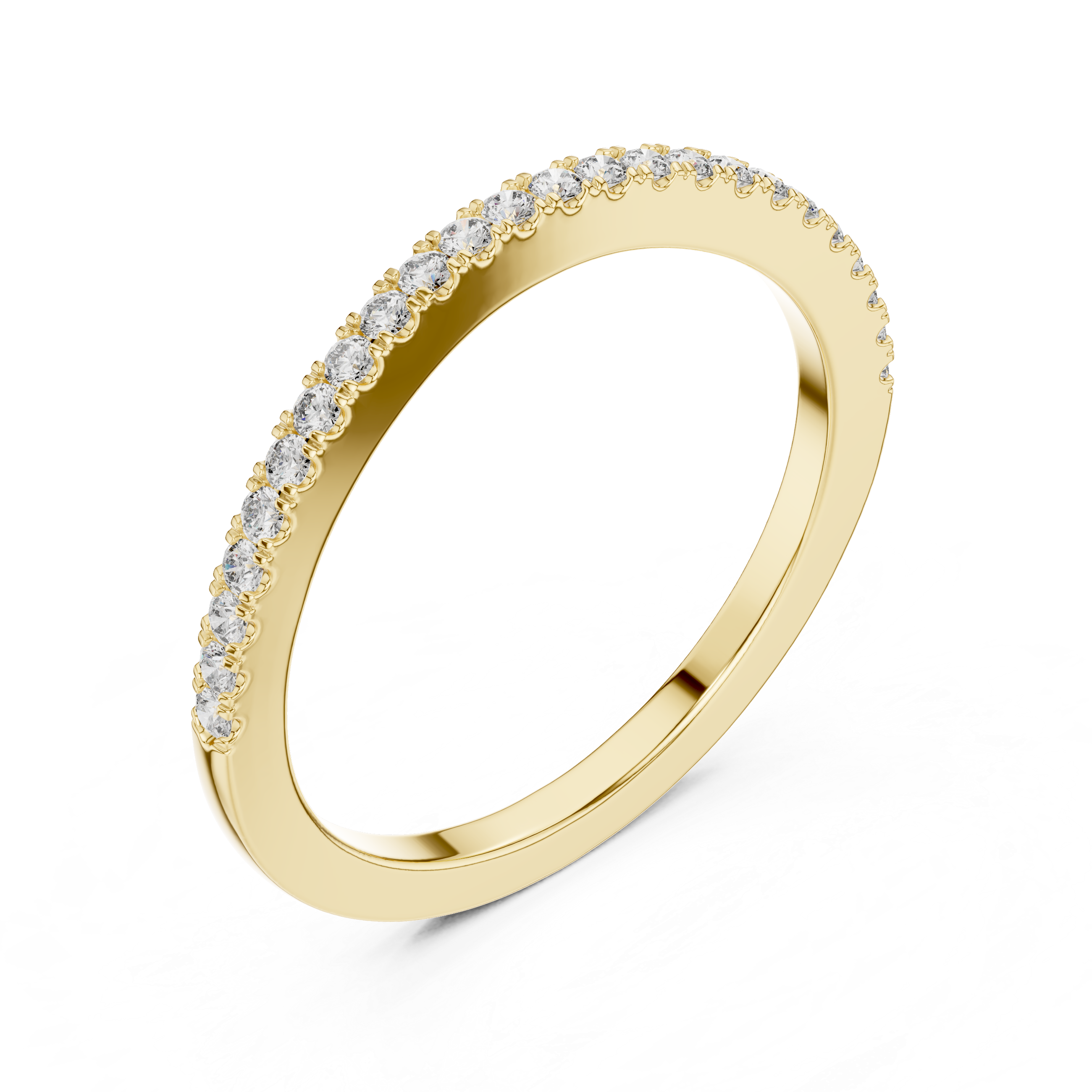 IGI Certified Lab-Grown Diamond Eternity Wedding Band | 14K & 18K Gold | Kiashaa Jewellery