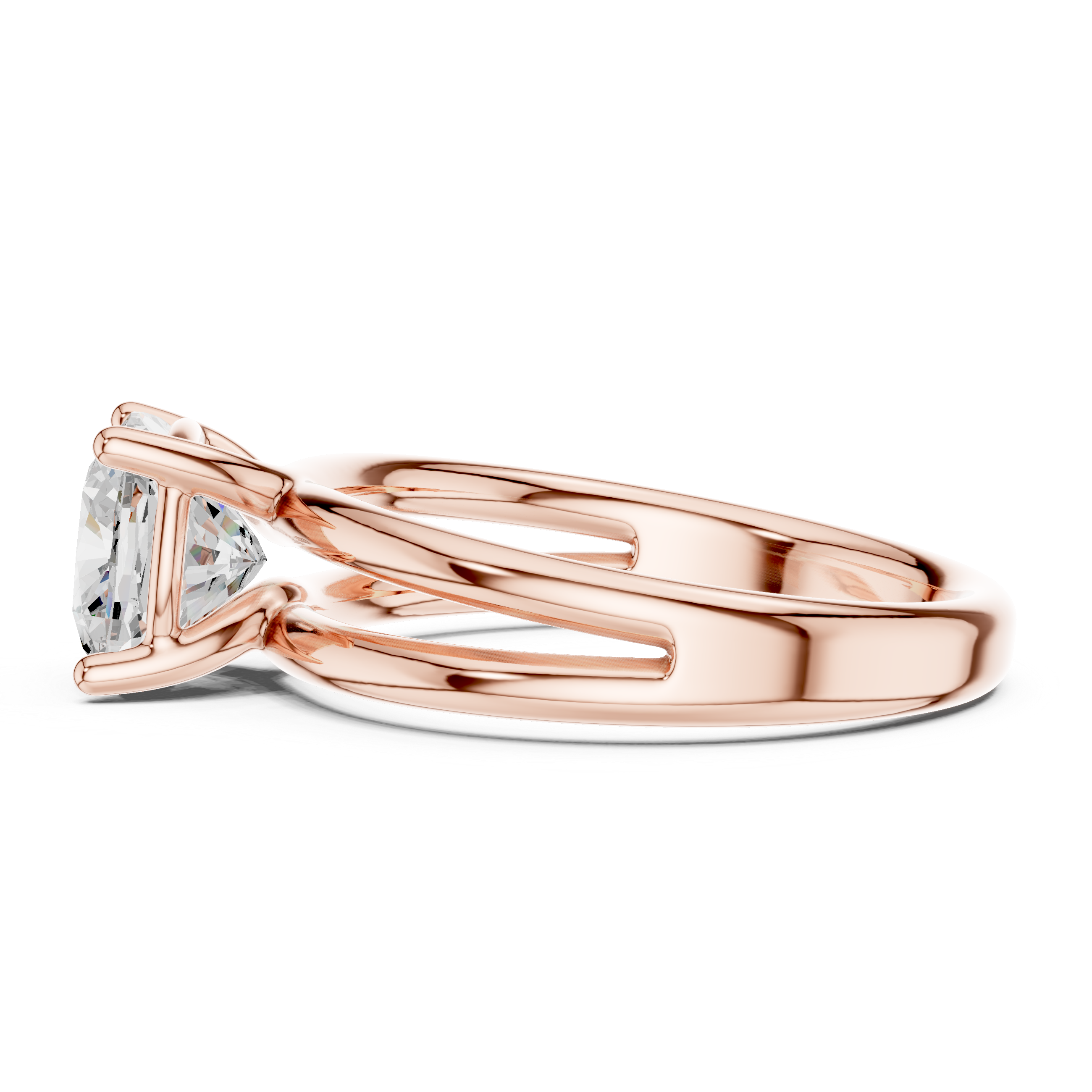 Rose Gold Solitaire Lab-Grown Diamond Engagement Ring | IGI Certified | Kiashaa Jewellery