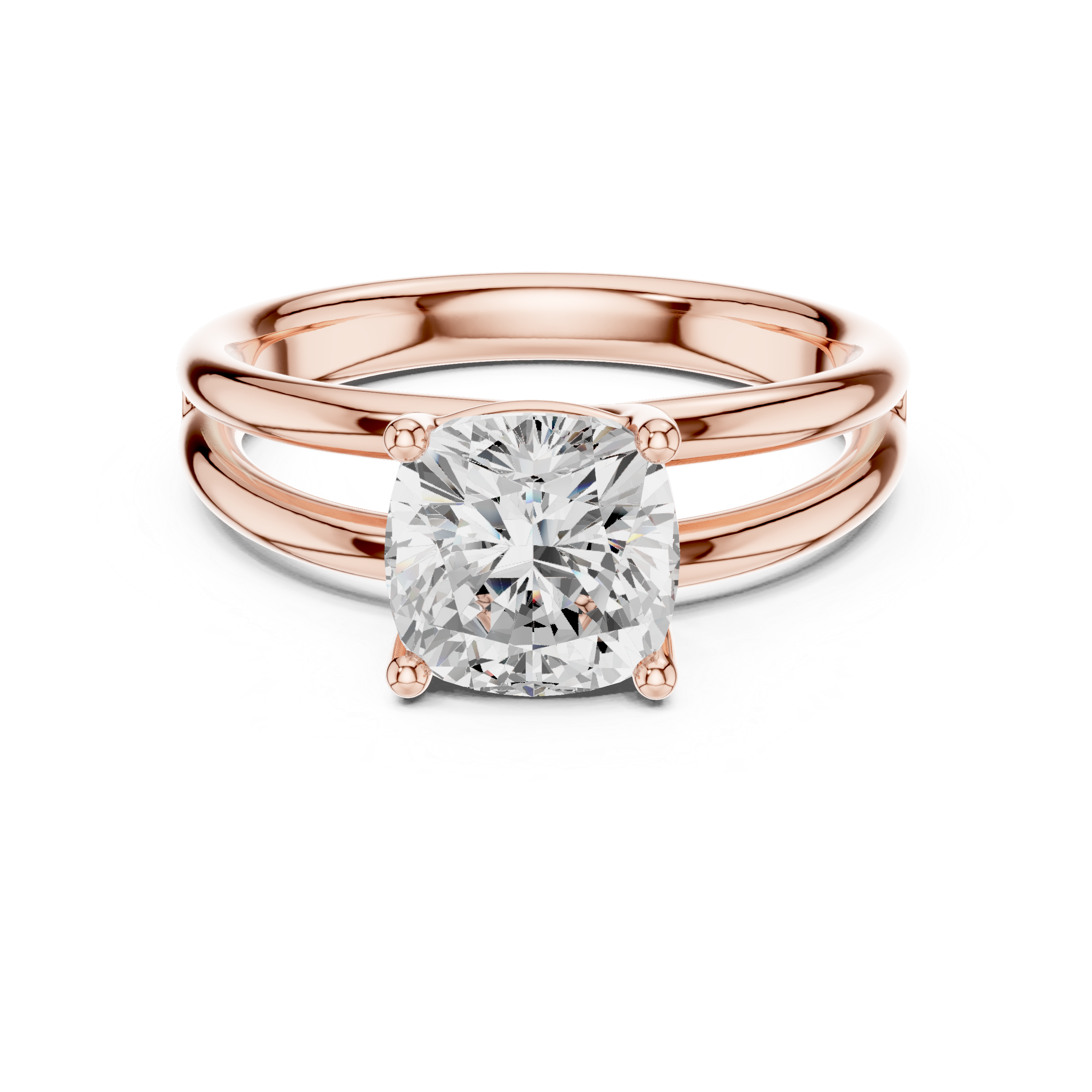 Rose Gold Solitaire Lab-Grown Diamond Engagement Ring | IGI Certified | Kiashaa Jewellery