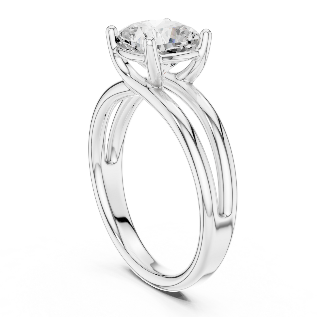 Rose Gold Solitaire Lab-Grown Diamond Engagement Ring | IGI Certified | Kiashaa Jewellery