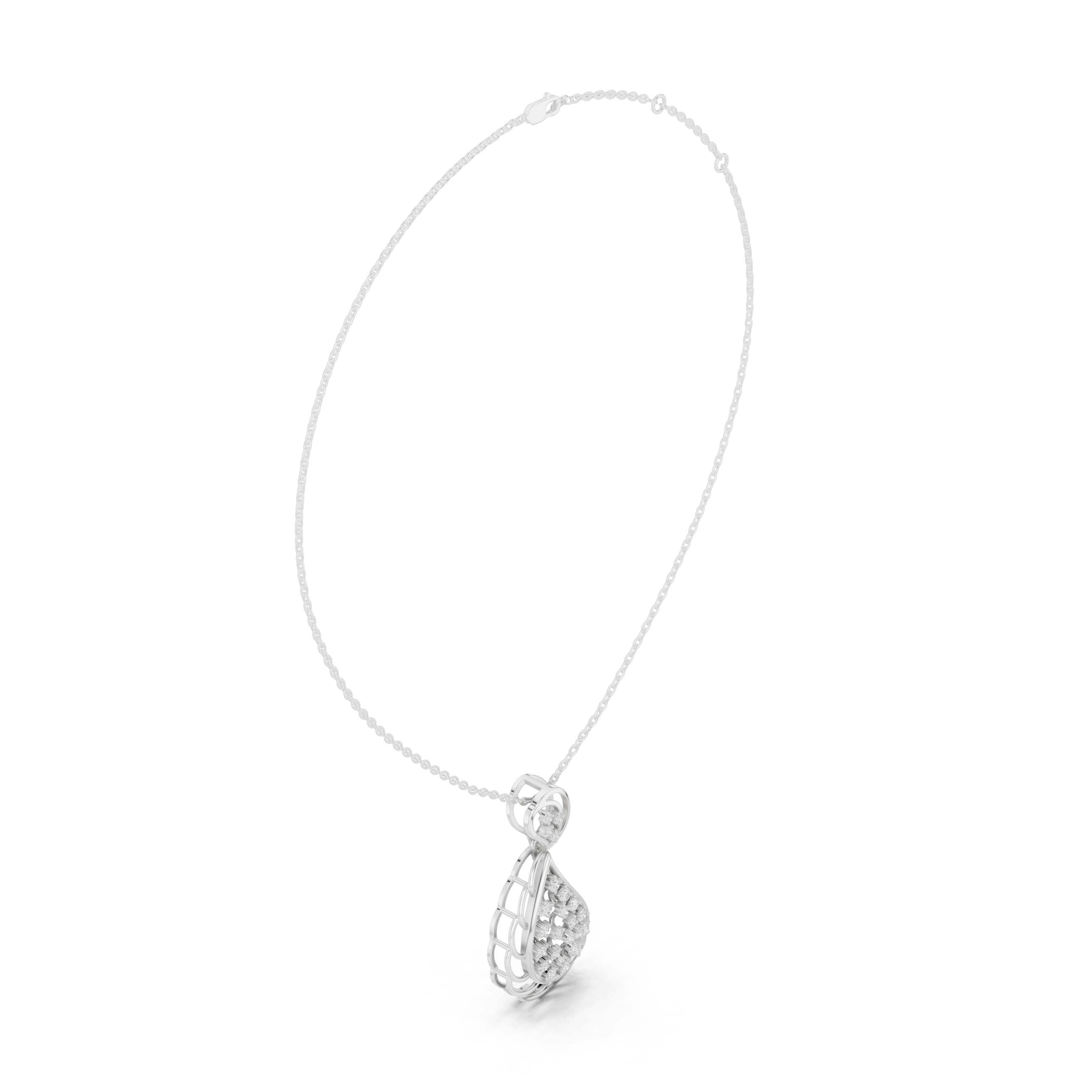 Teardrop Lab-Grown Diamond Pendant in 14K/18K Gold