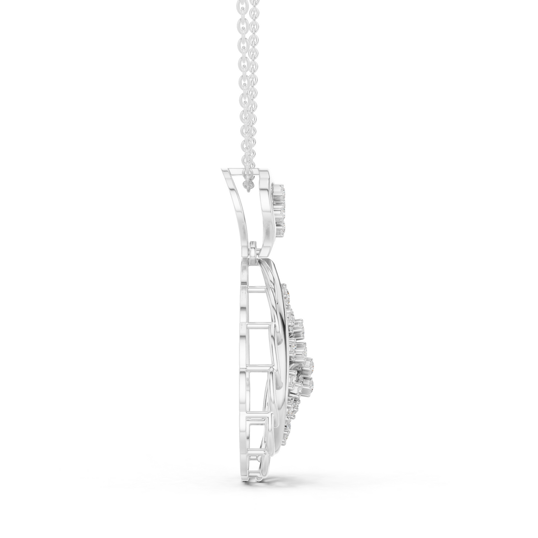 Teardrop Lab-Grown Diamond Pendant in 14K/18K Gold