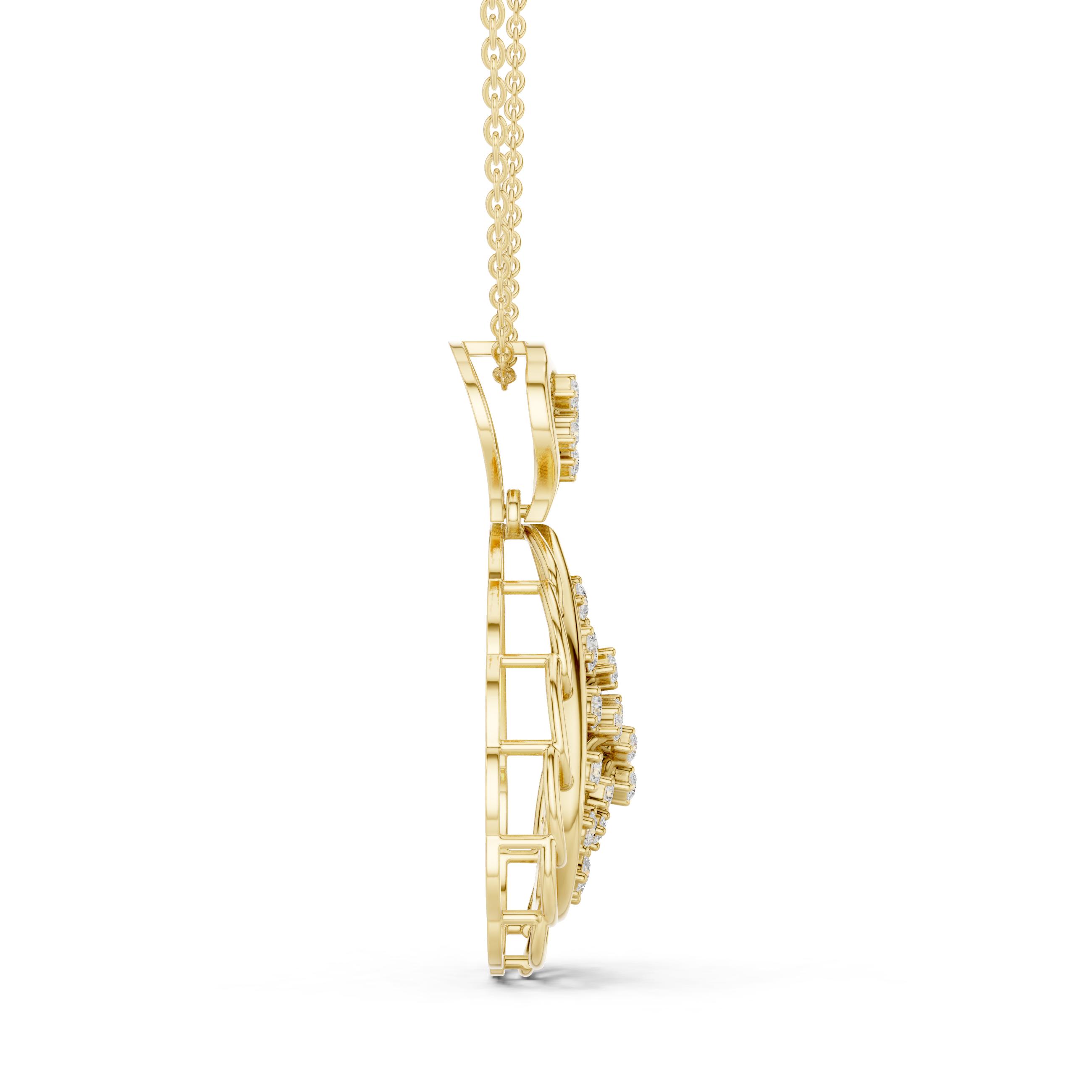 Teardrop Lab-Grown Diamond Pendant in 14K/18K Gold