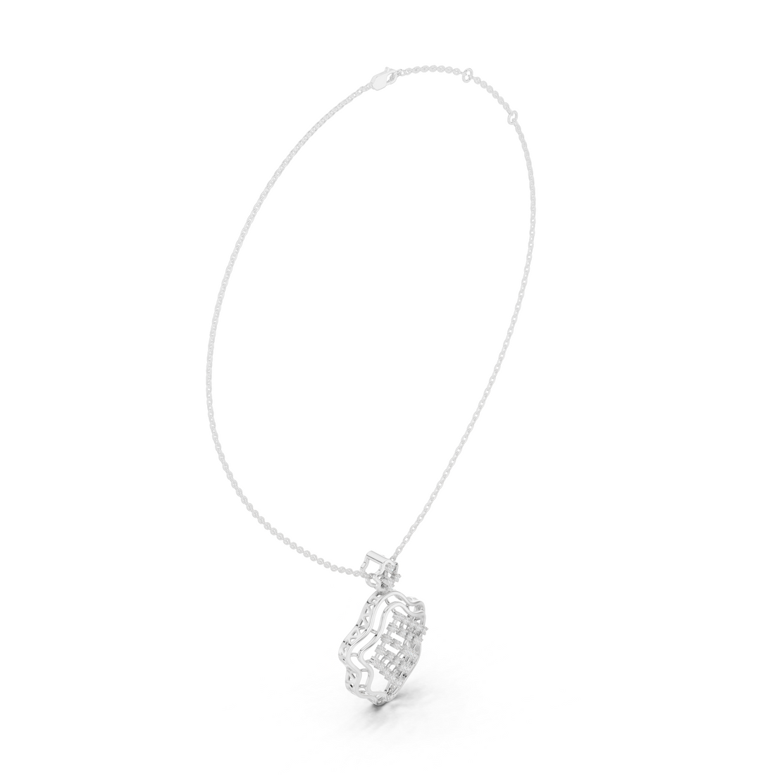 Elegant Lab-Grown Diamond Pendant in 14K/18K Gold