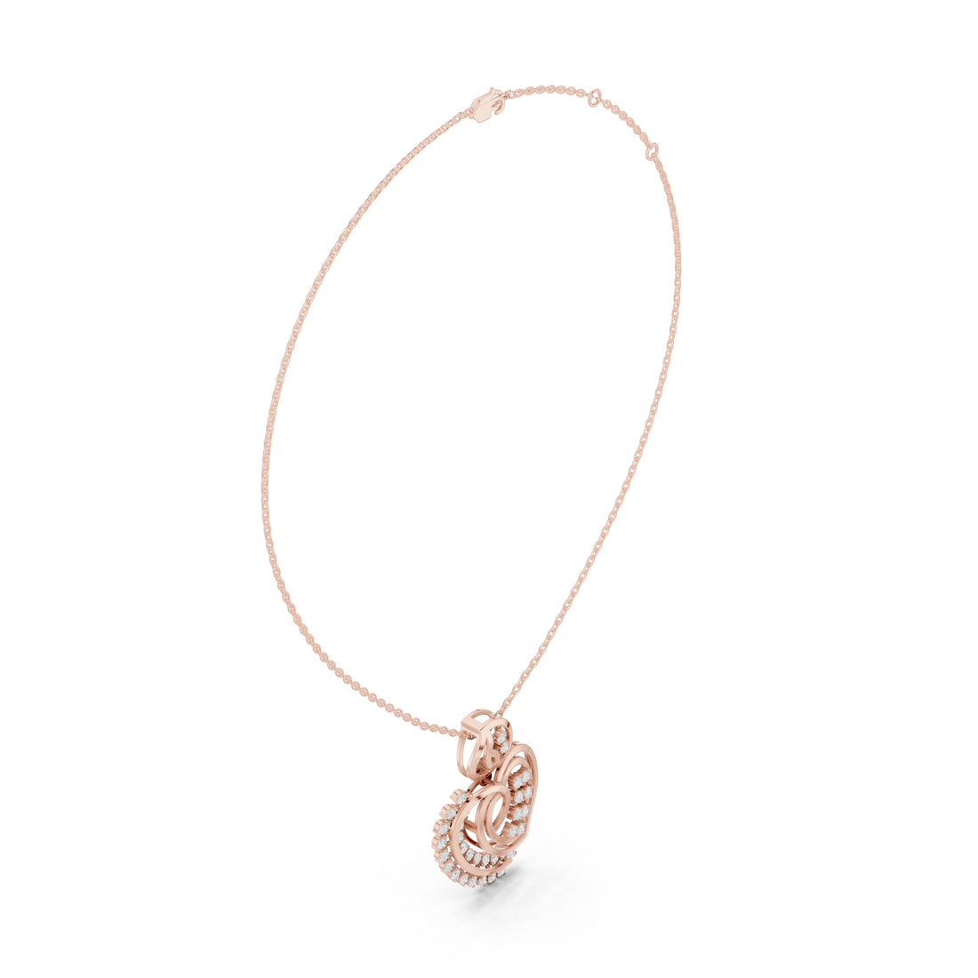 Elegant Heart-Shaped Diamond Pendant | 14K & 18K Gold | IGI Certified