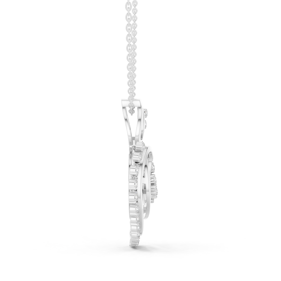 Elegant Heart-Shaped Diamond Pendant | 14K & 18K Gold | IGI Certified