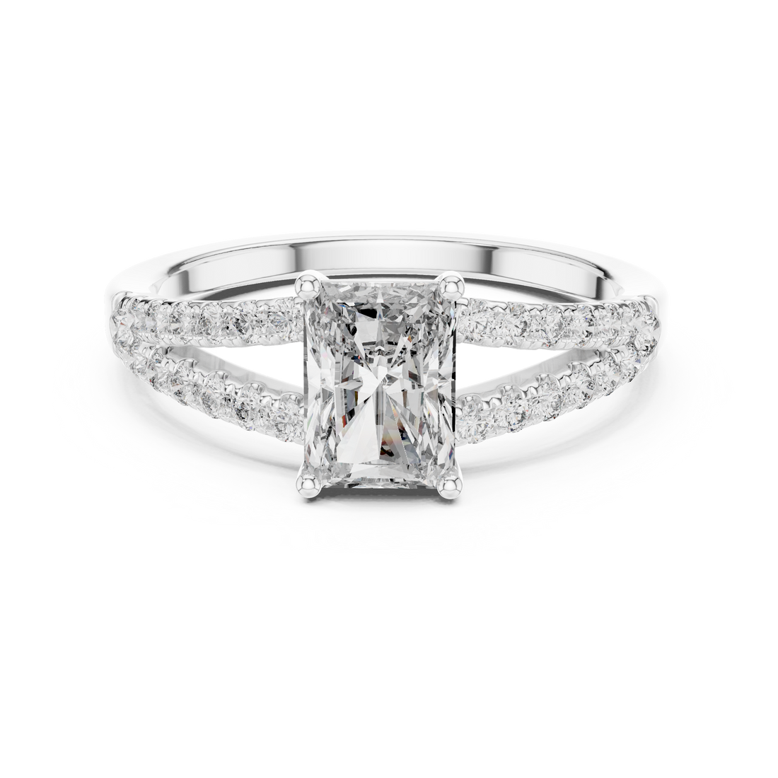Rose Gold Lab-Grown Diamond Halo Engagement Ring | IGI Certified | Kiashaa Jewellery
