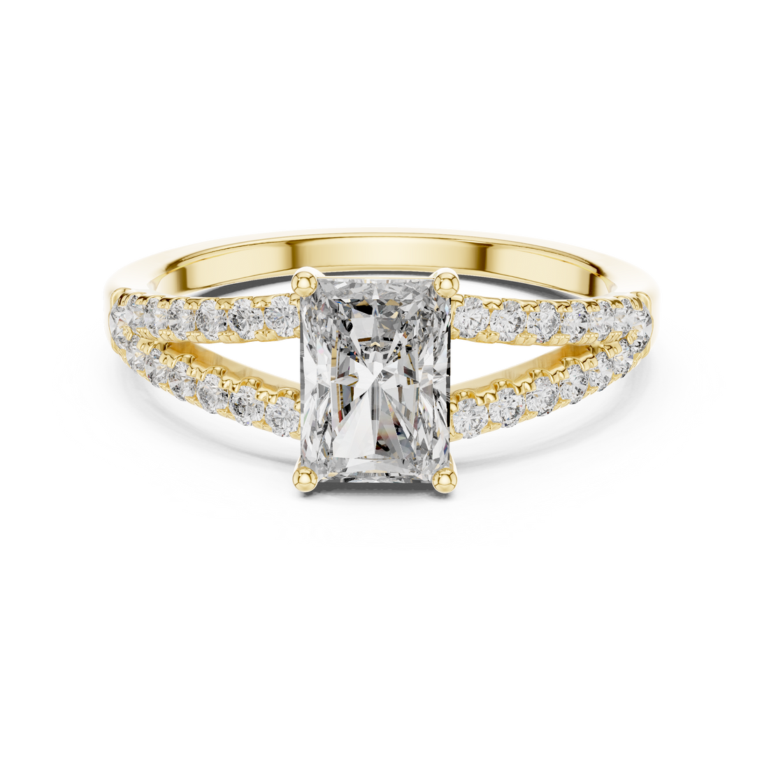Rose Gold Lab-Grown Diamond Halo Engagement Ring | IGI Certified | Kiashaa Jewellery