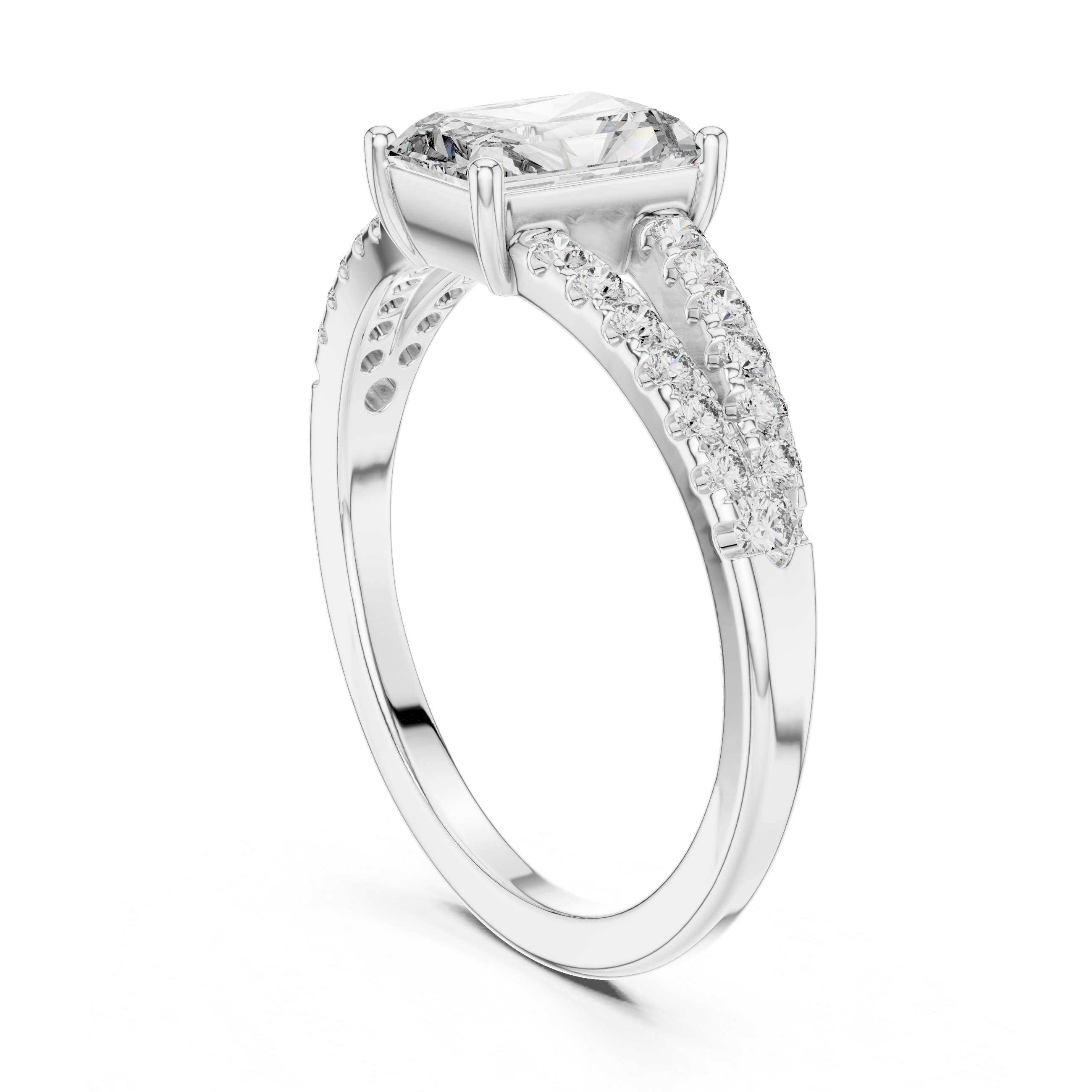 Rose Gold Lab-Grown Diamond Halo Engagement Ring | IGI Certified | Kiashaa Jewellery