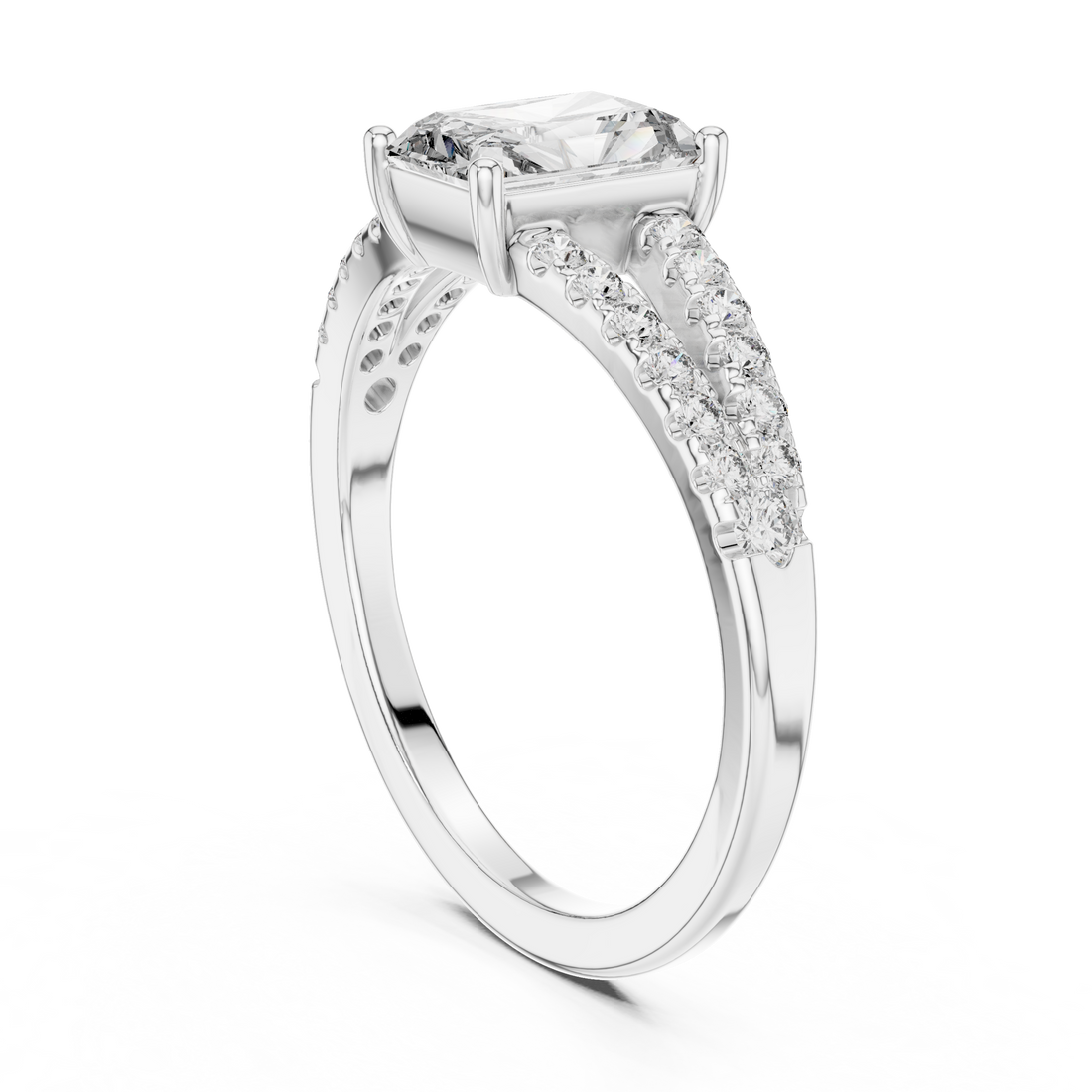 Rose Gold Lab-Grown Diamond Halo Engagement Ring | IGI Certified | Kiashaa Jewellery