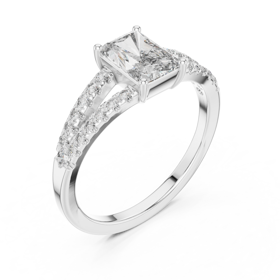 Rose Gold Lab-Grown Diamond Halo Engagement Ring | IGI Certified | Kiashaa Jewellery