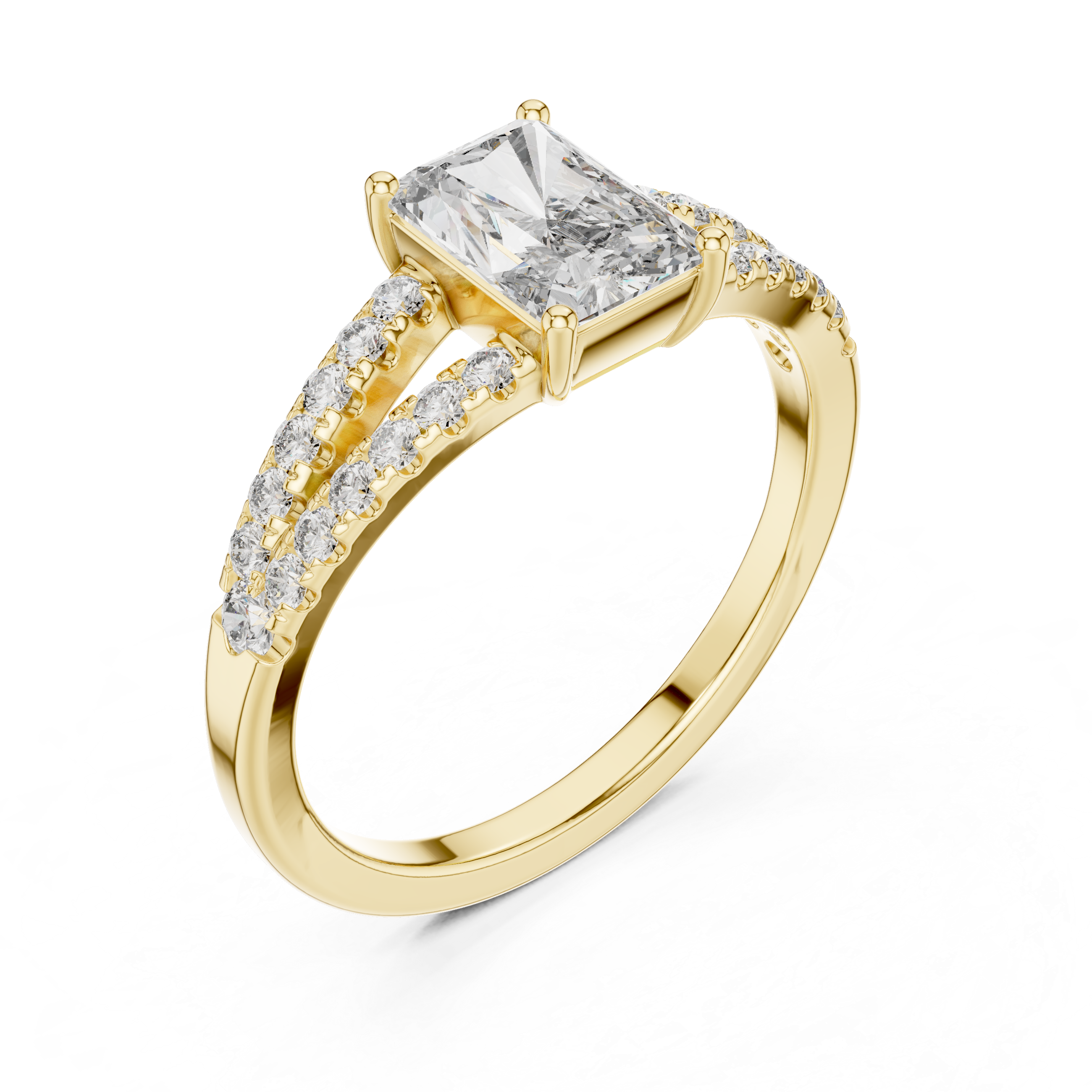 Rose Gold Lab-Grown Diamond Halo Engagement Ring | IGI Certified | Kiashaa Jewellery